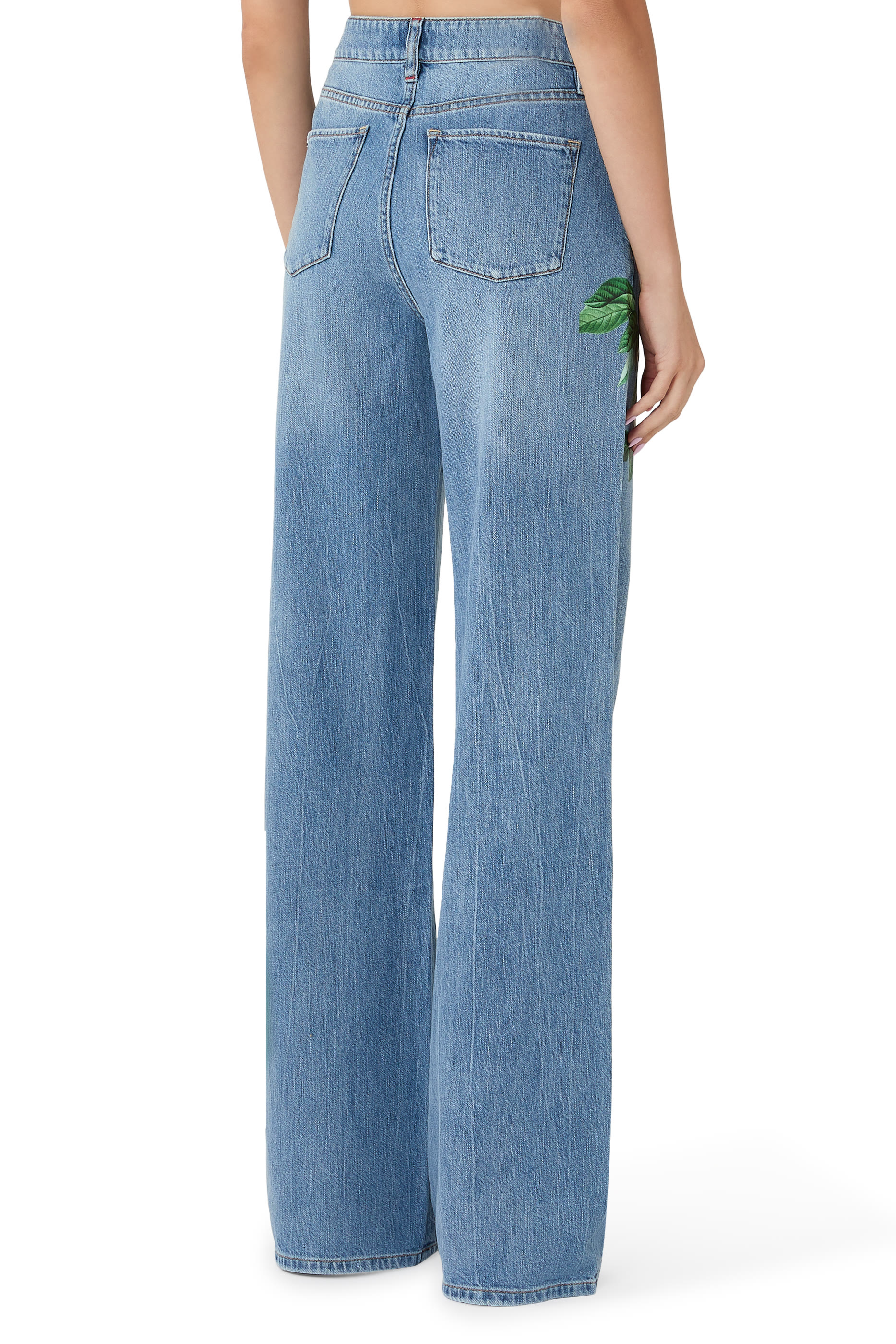 Floral Print Chic Jeans