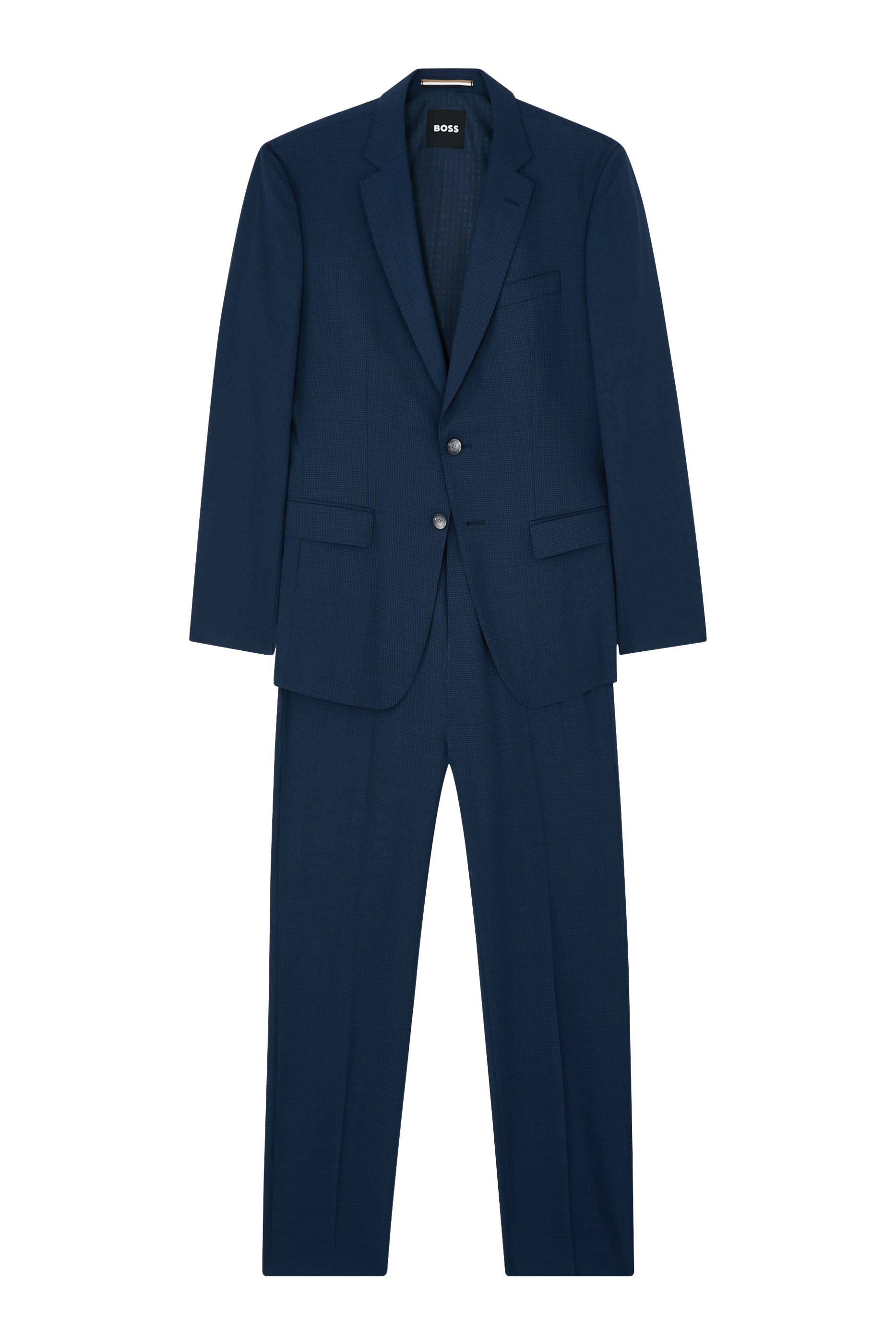 Slim-Fit Suit in Micro-Patterned Virgin Wool 