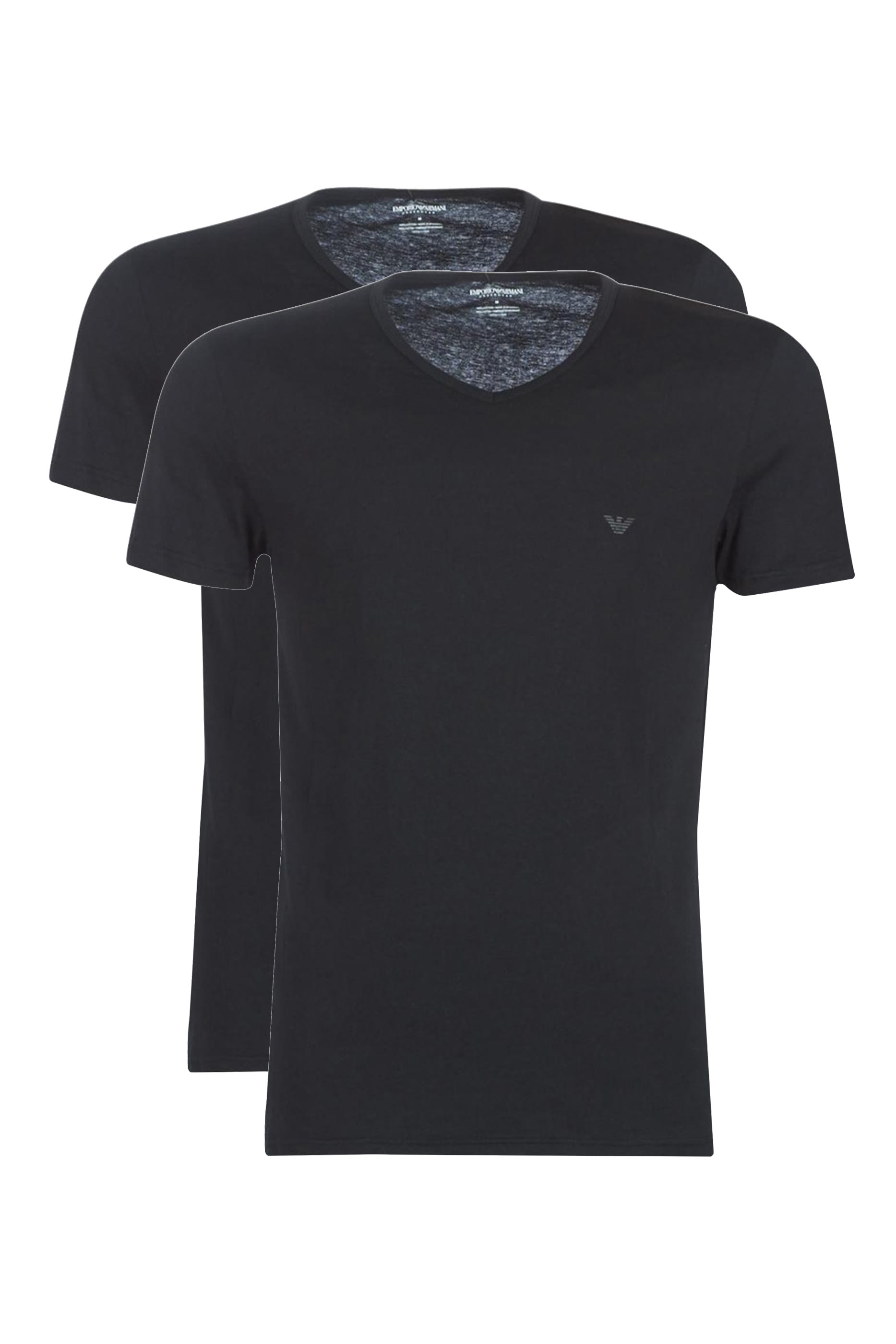 EA Text V-Neck T-Shirts, Pack of Two