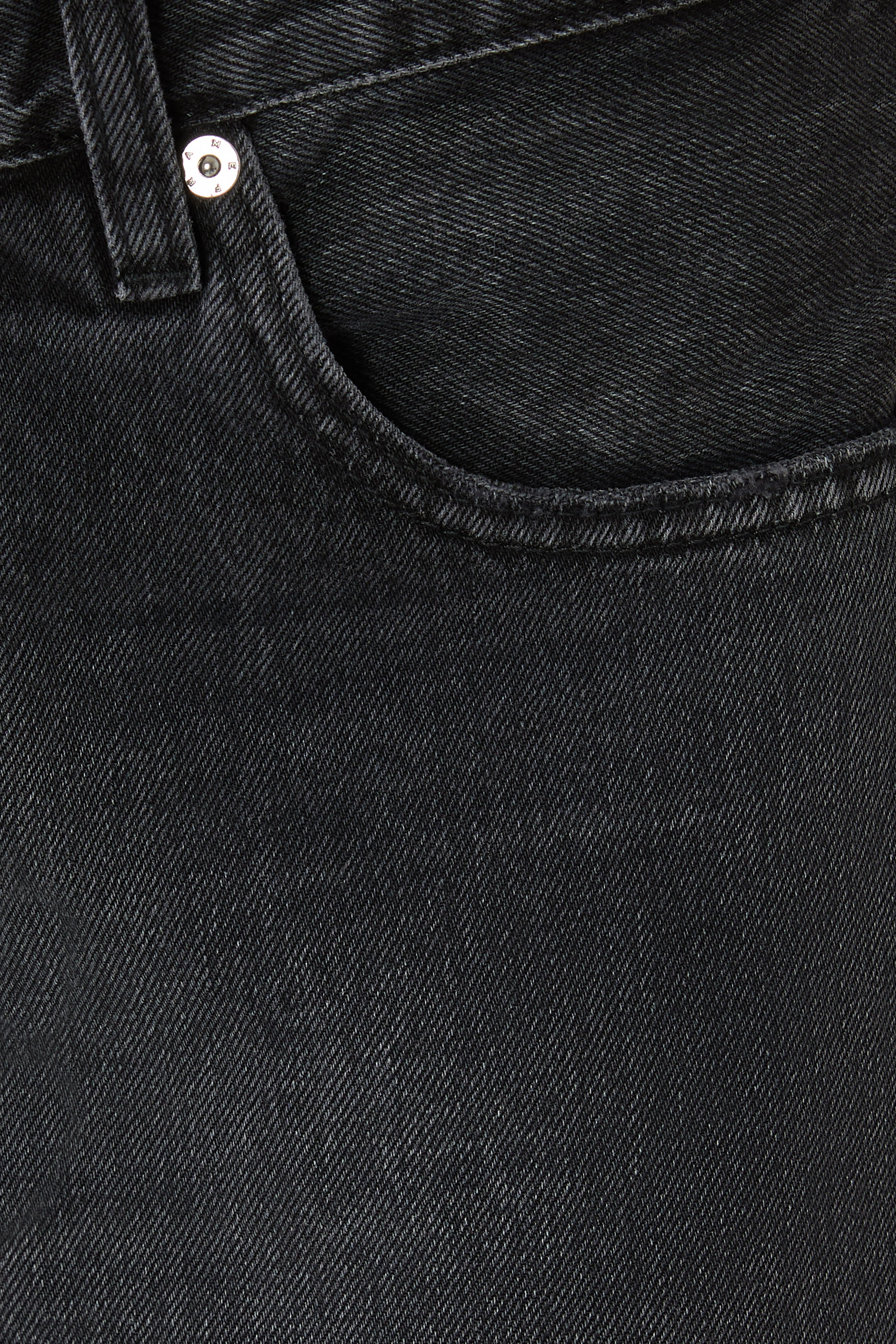 The Bubble Crop Frayed High-Rise Barrel-Leg Jeans