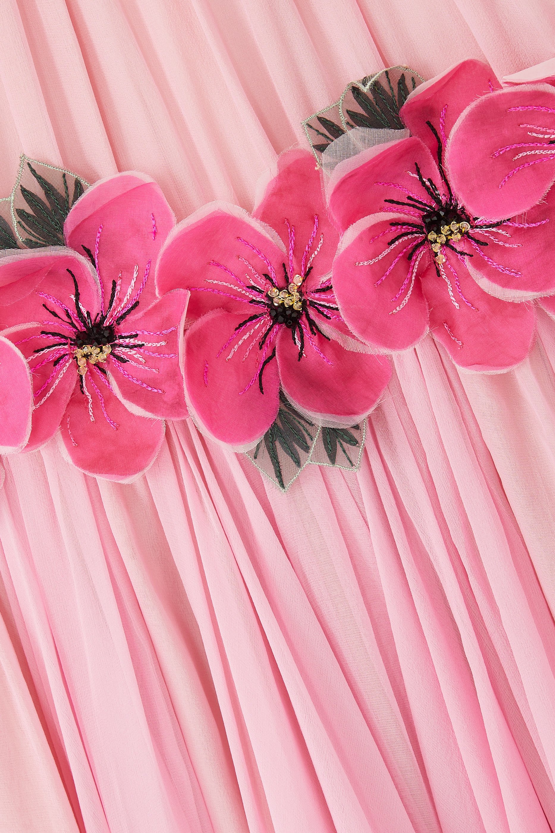 Kids Floral Printed Chiffon Dress