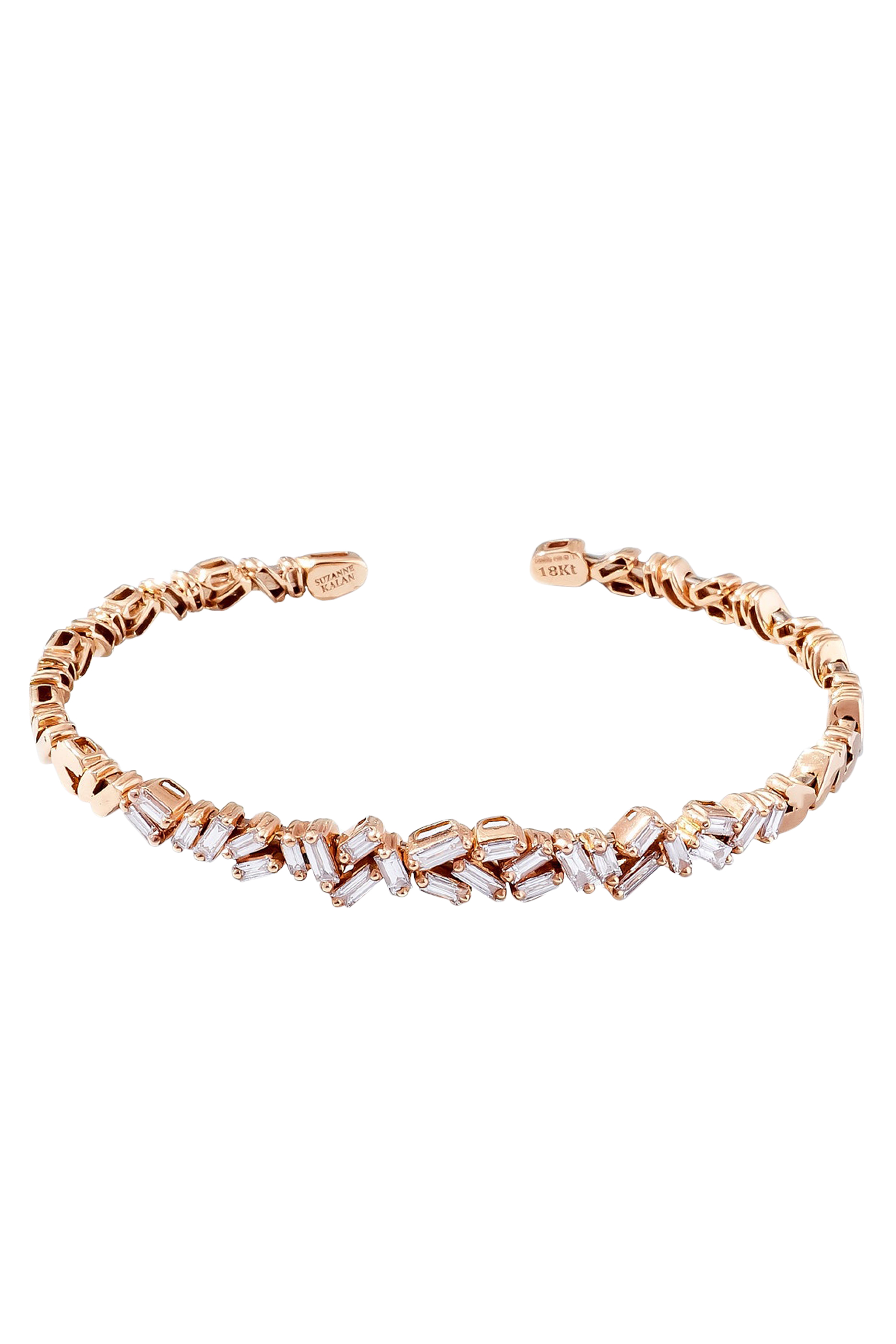 Classic Diamond Cluster Bangle, 18K Yellow Gold