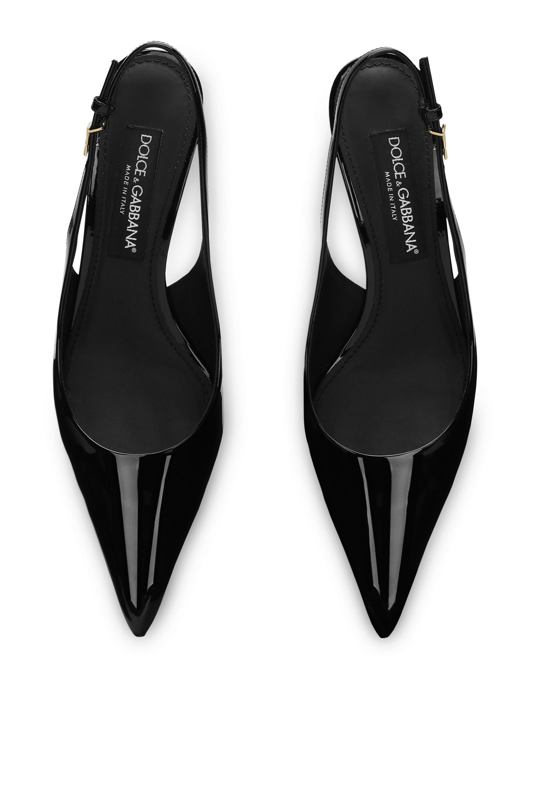 Lollo 60 Patent Leather Slingback Pumps