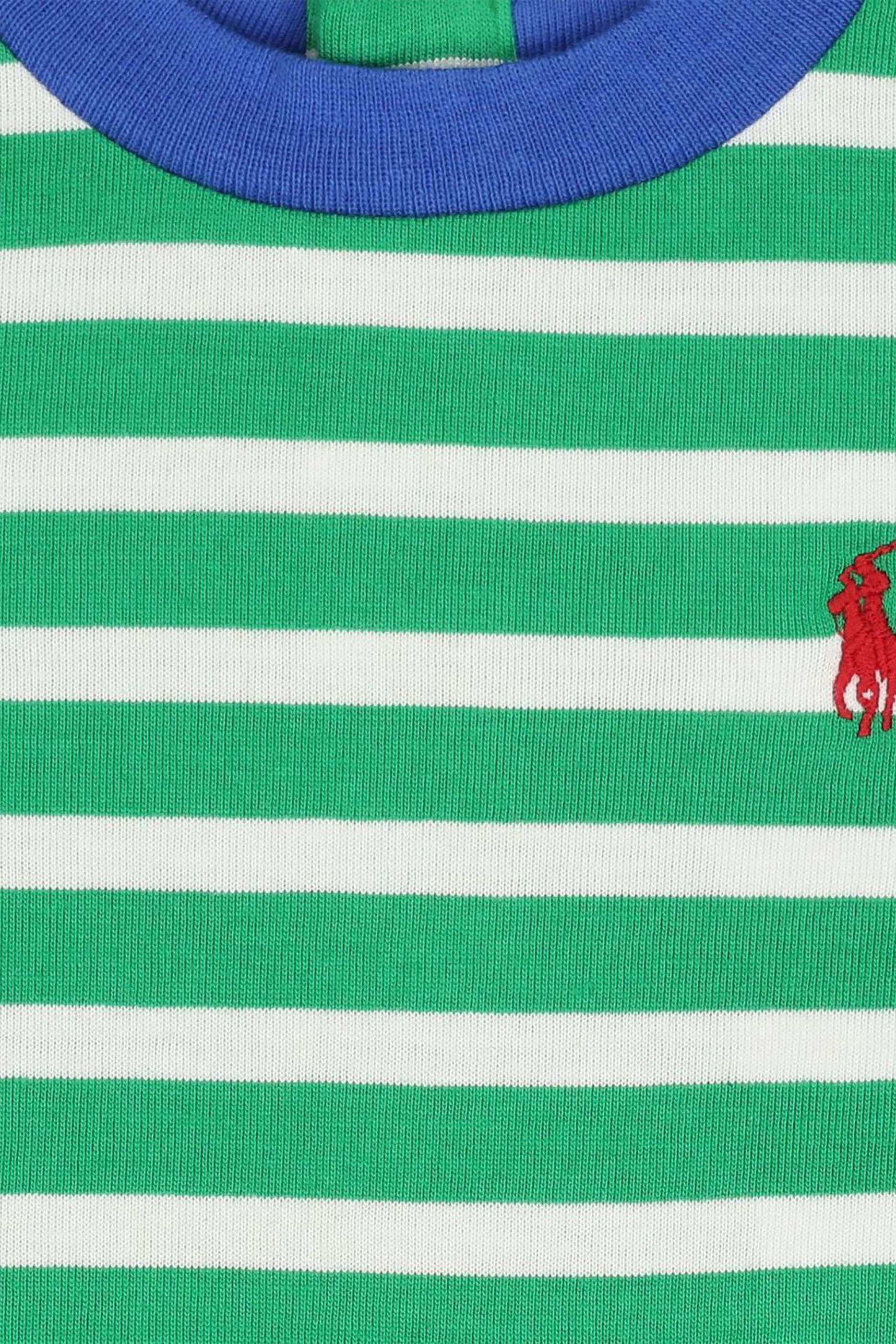 Kids Striped Cotton Jersey Shortall