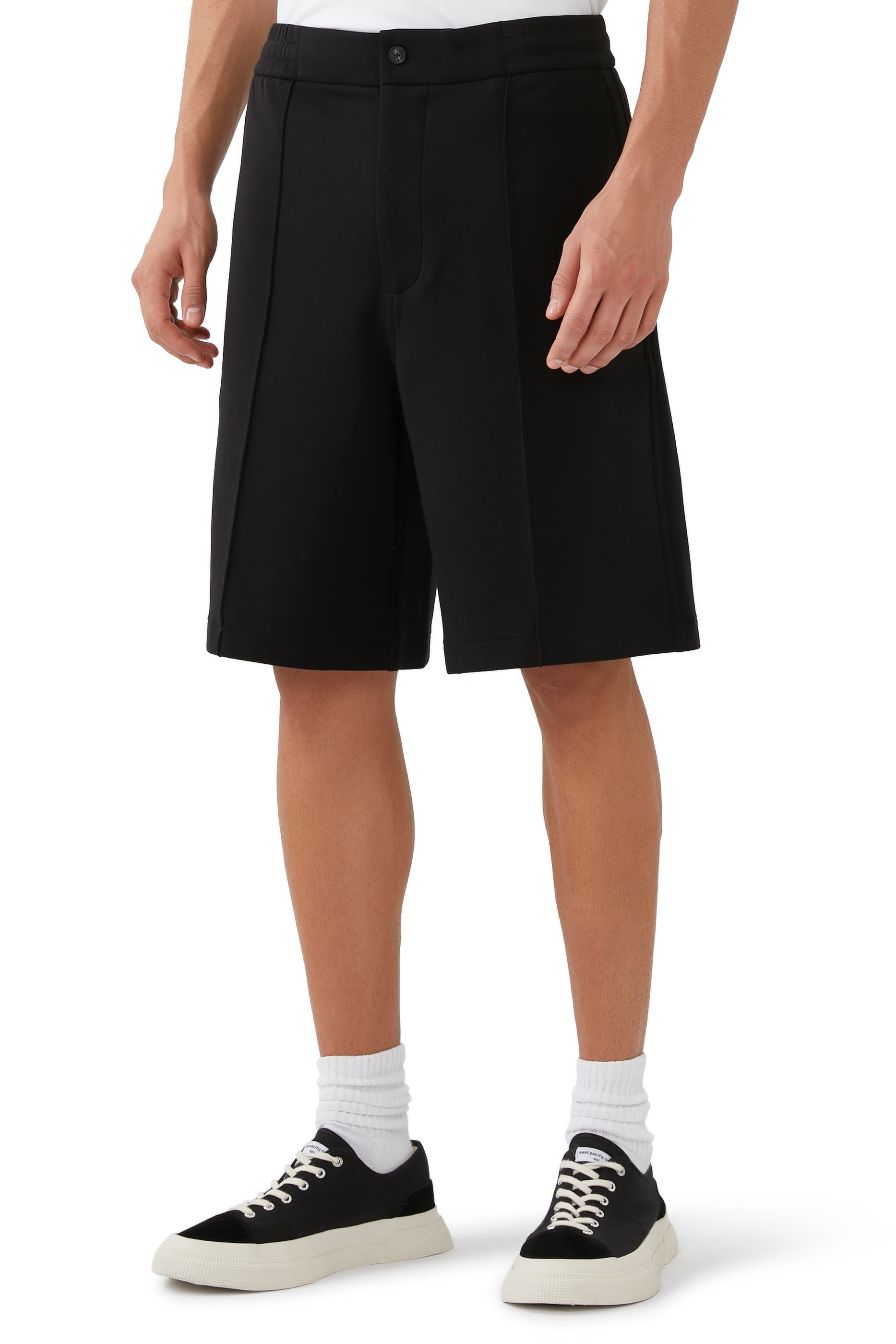 Double-Jersey Elastic Waistband Shorts