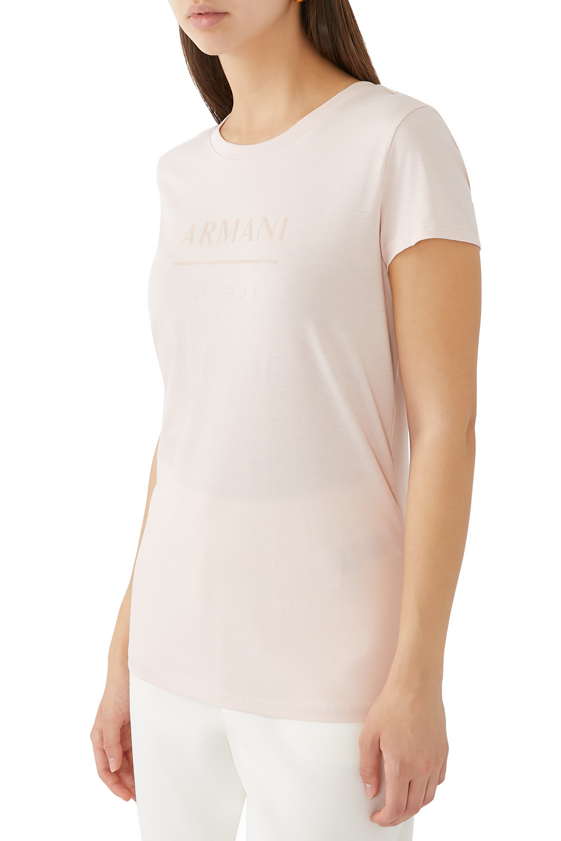 Pima Cotton Vinyl Effect Logo T-Shirt