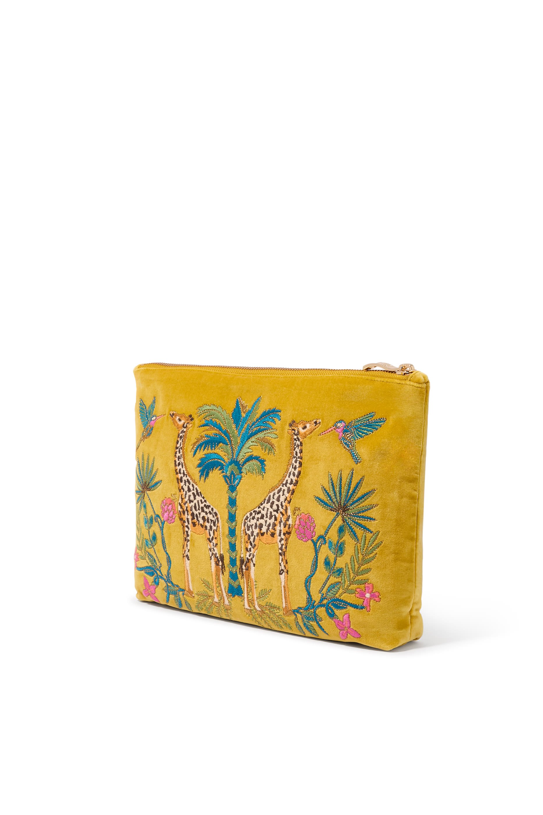 Wild Giraffe Palm Everyday Pouch
