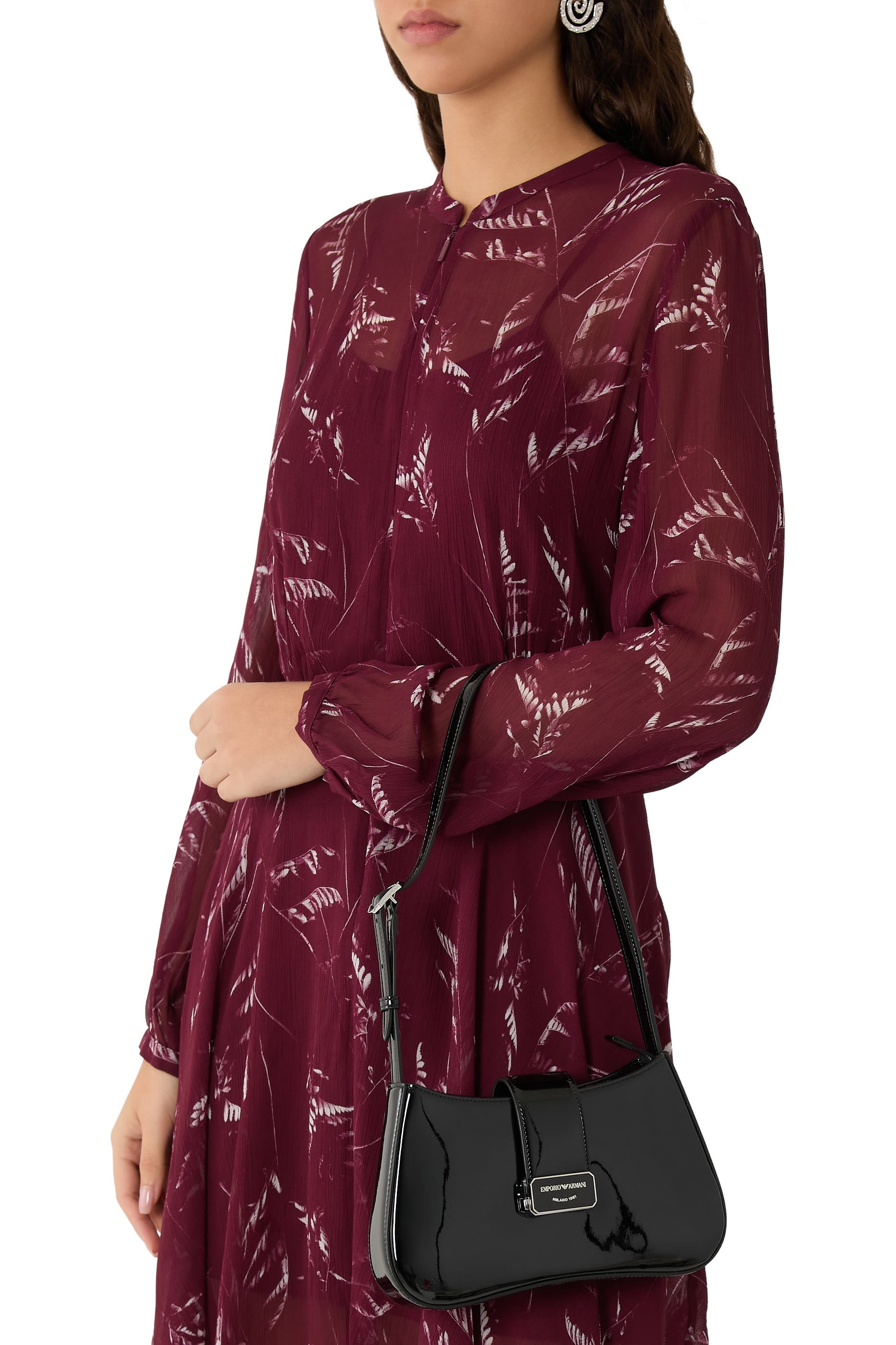 Logo Buckle Hobo Shoulder Bag