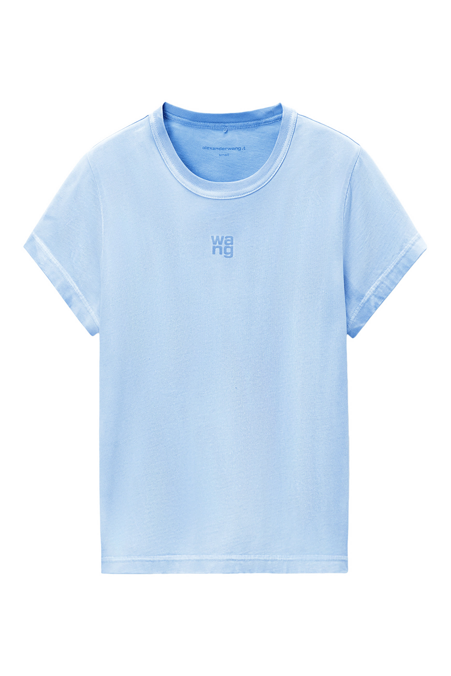 Essential JSY Shrunk with Puff Logo and Bound Neck T-Shirt