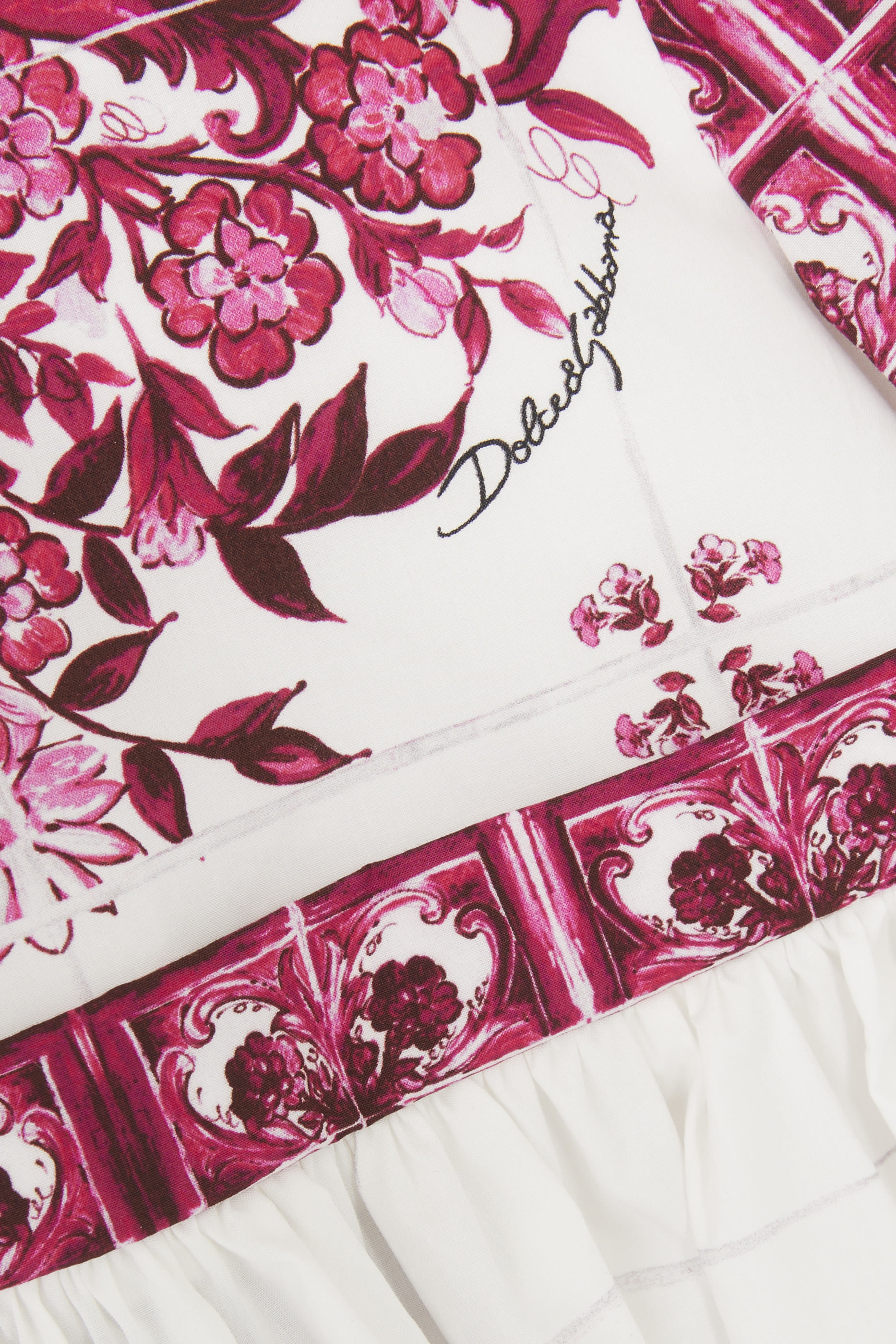 Kids Majolica Print A-Line Dress