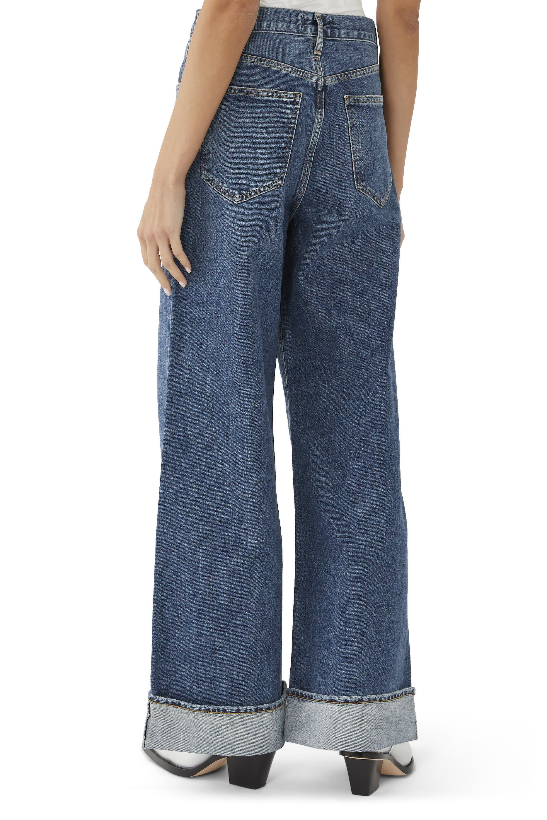 Dame Wide-Leg Jeans