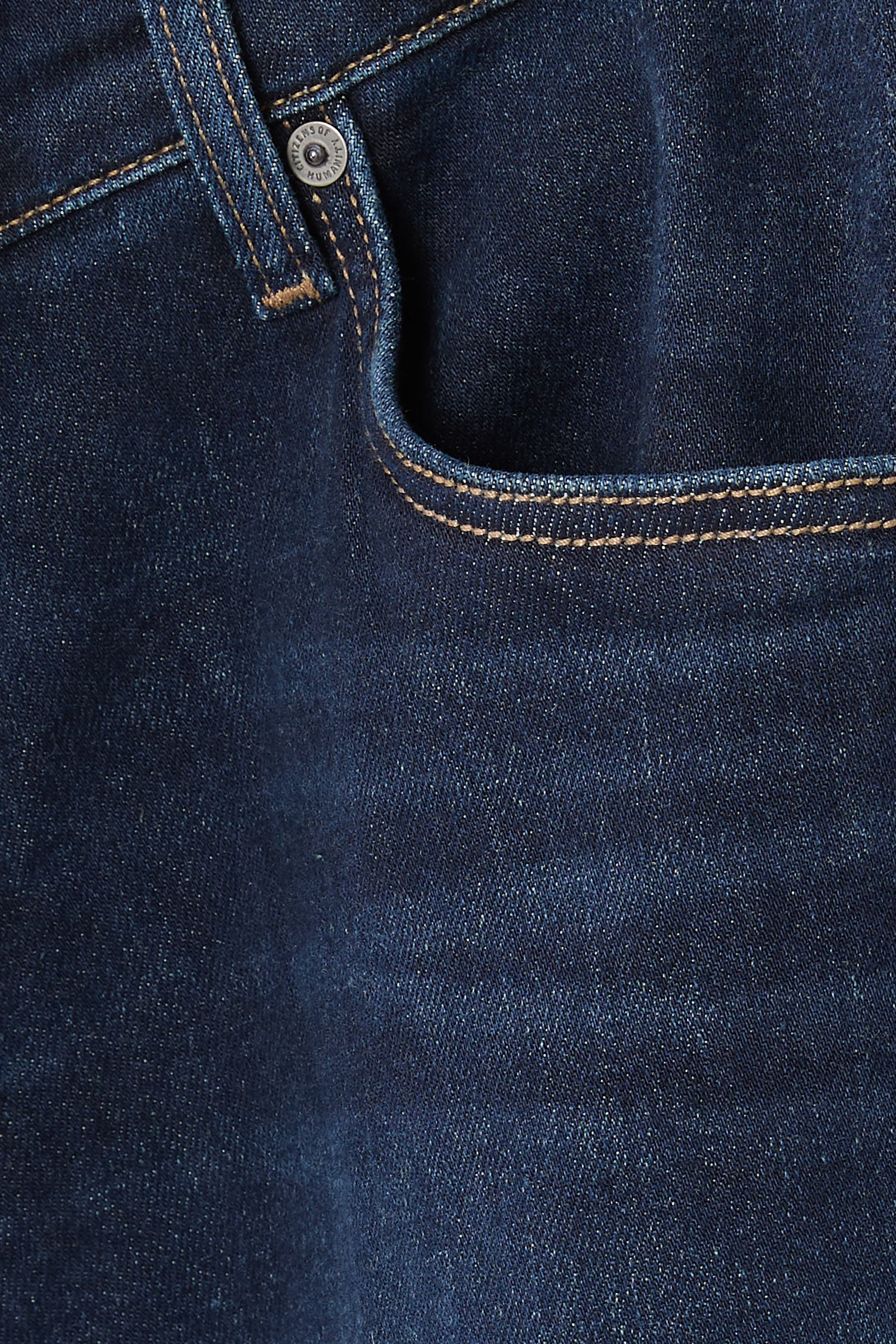  London Tapered Slim Cashmere Denim Jeans