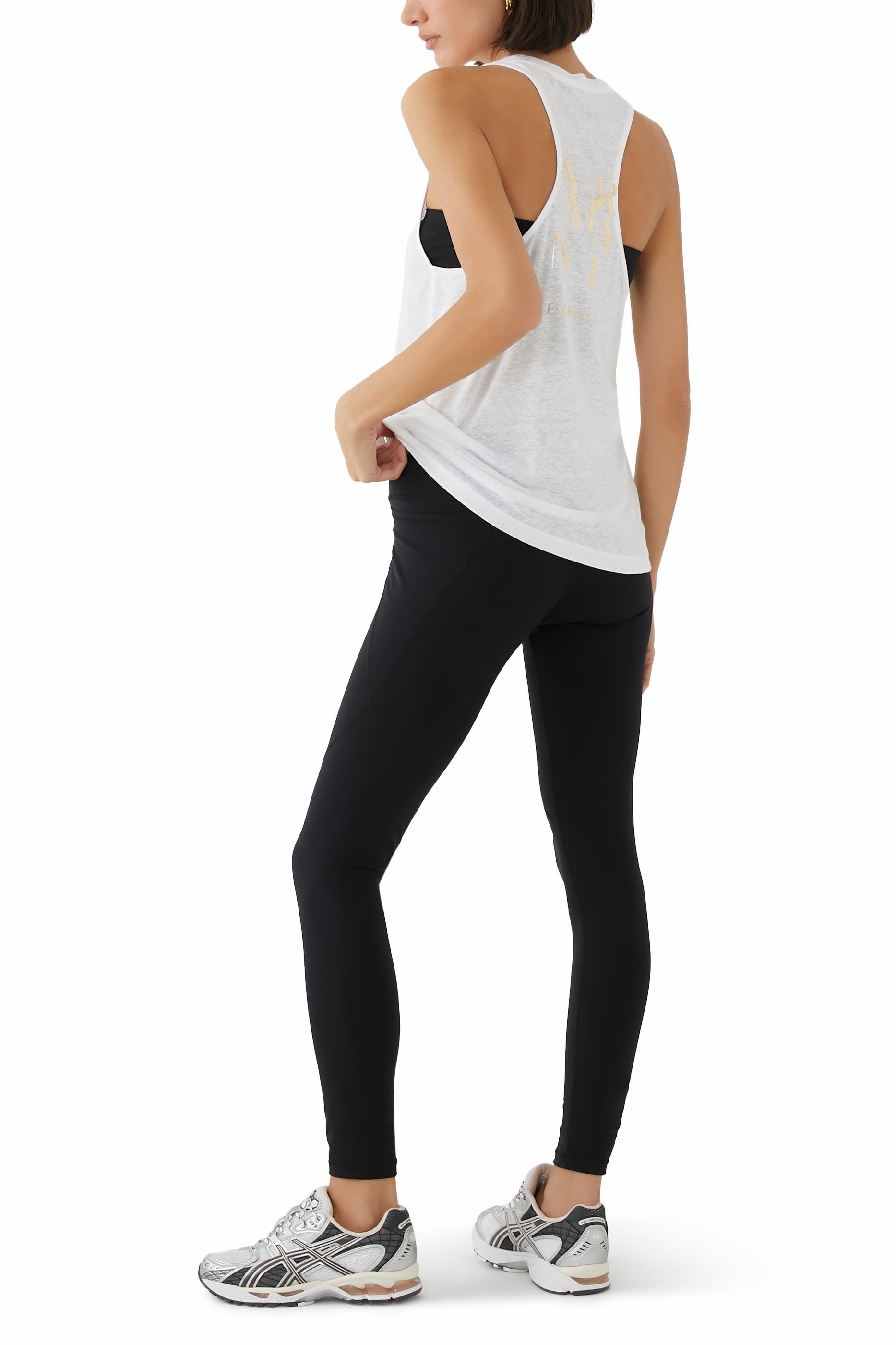 Logo Print Oversized Tank Top