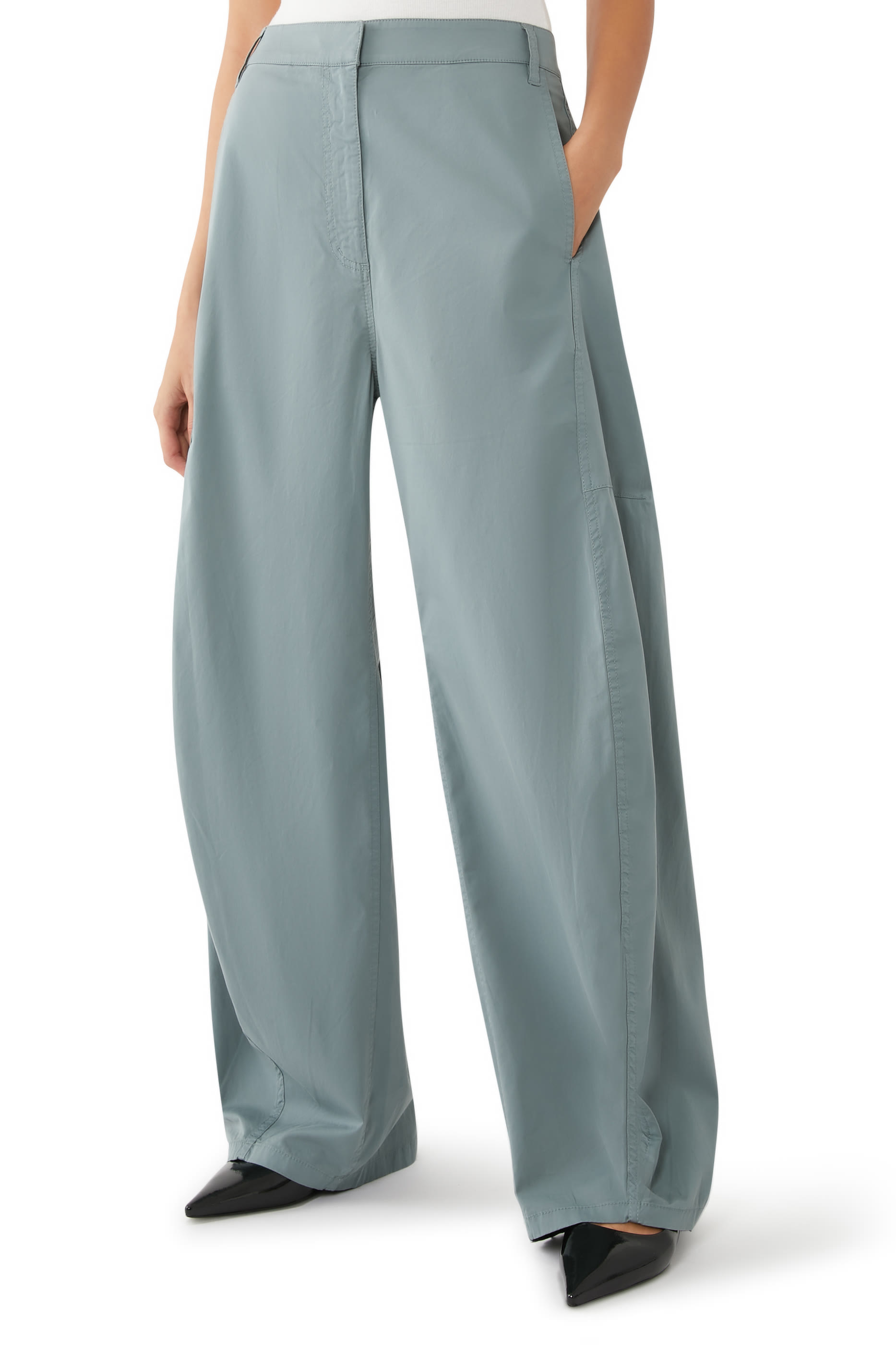 Garment Dyed Silky Cotton Sid Pants