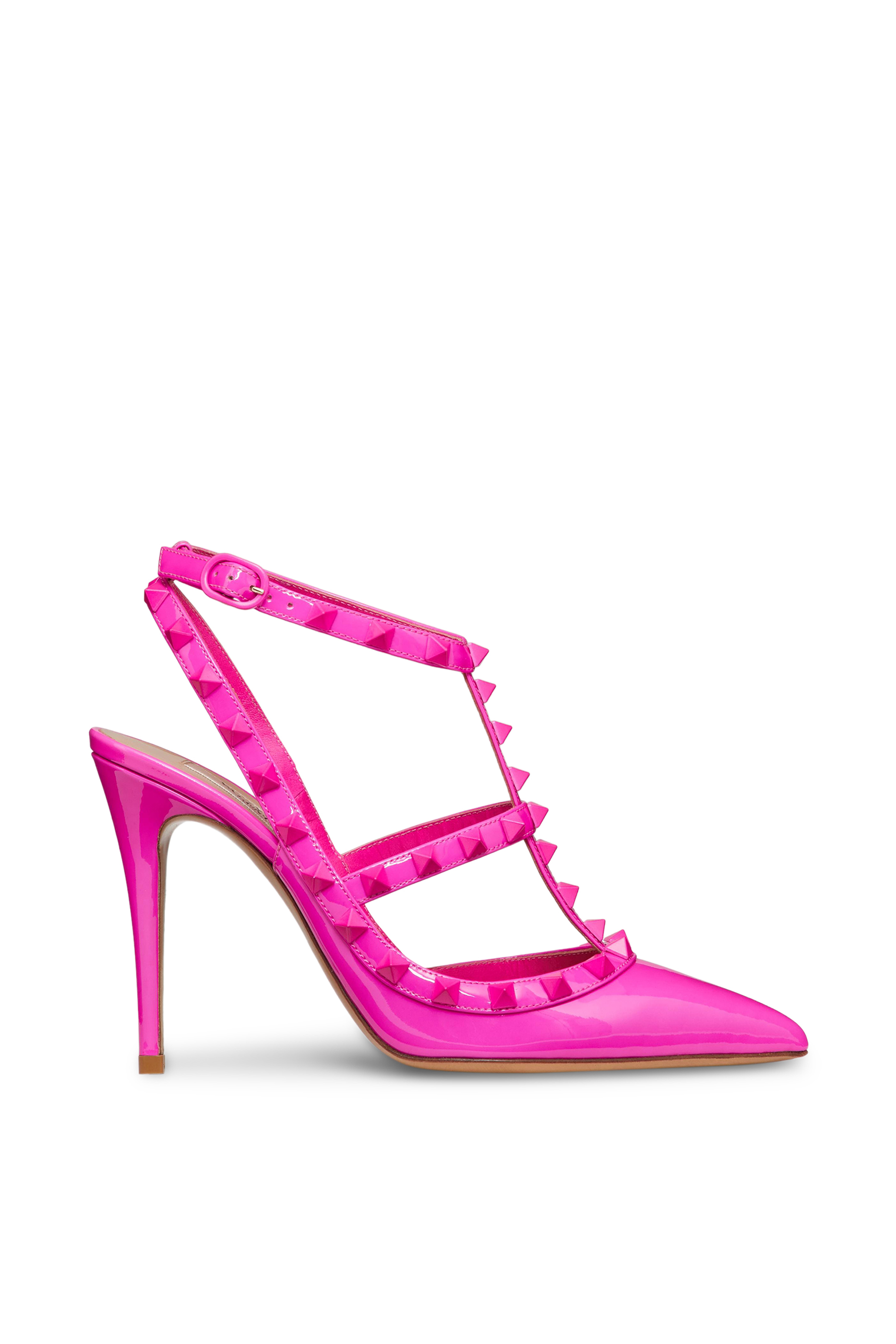 Valentino Garavani Rockstud 100 Ankle Strap Pumps