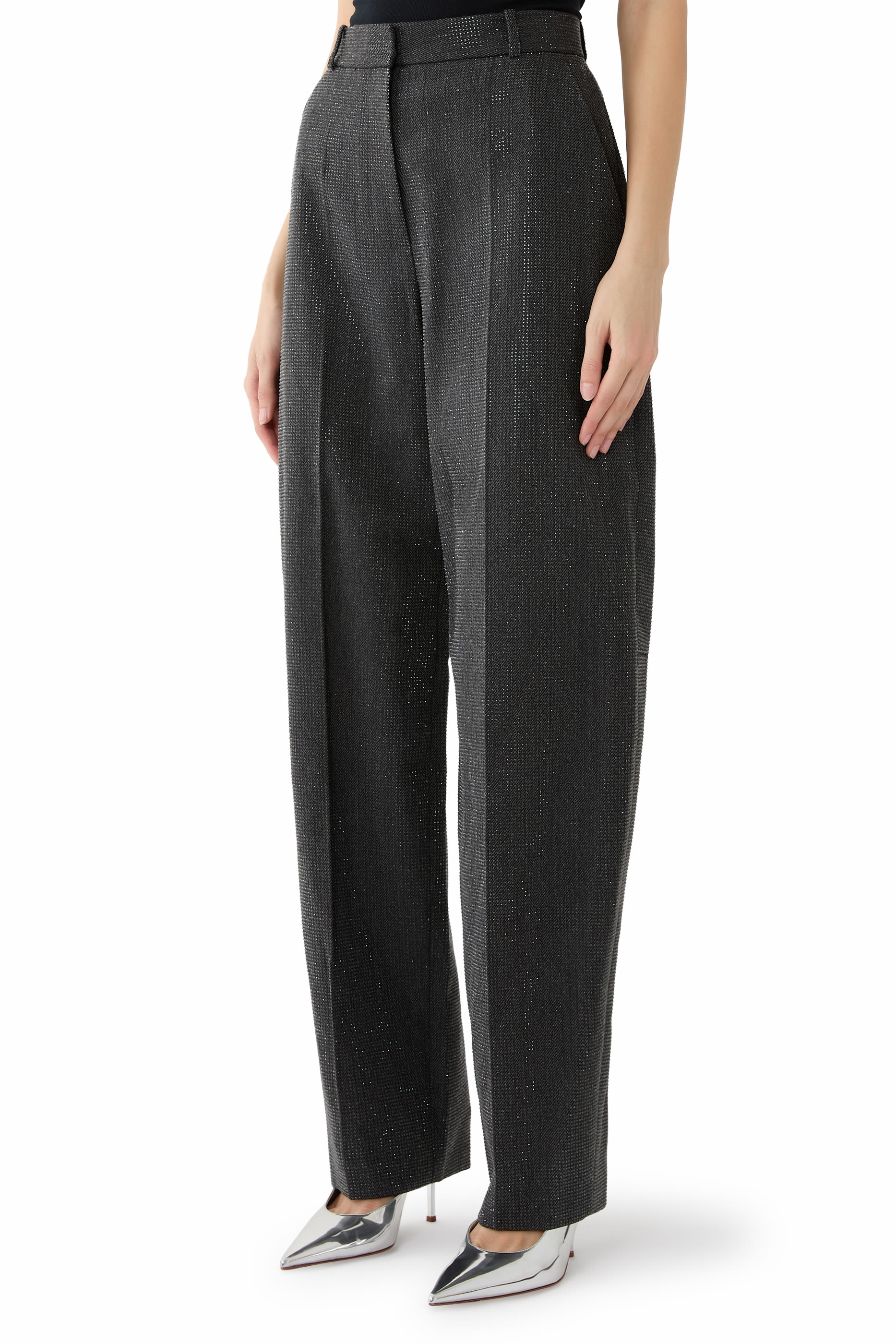 Clear Bead Hotfix Trousers