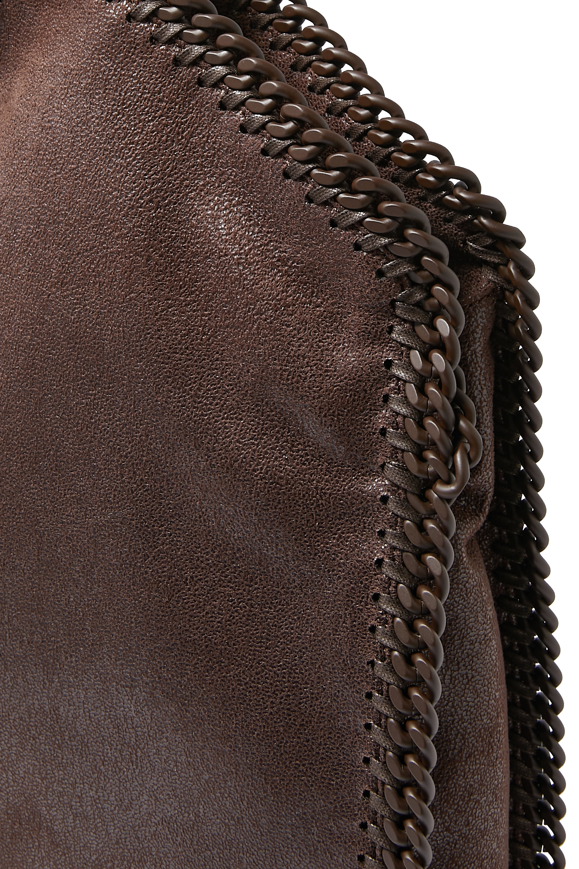 Falabella Fold-Over Enamel Tote Bag