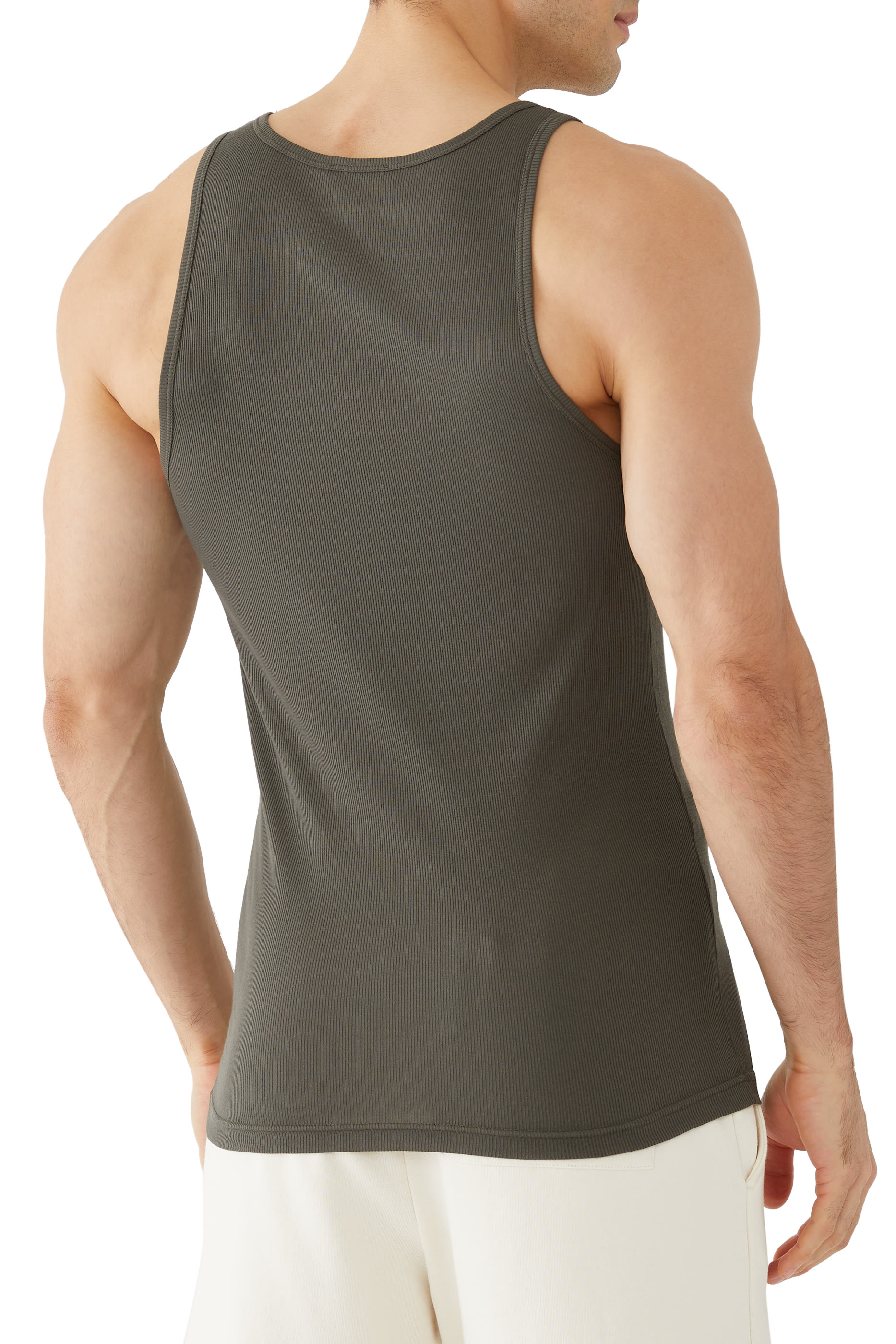 Ribbed Cotton-Modal Blend Tank Top