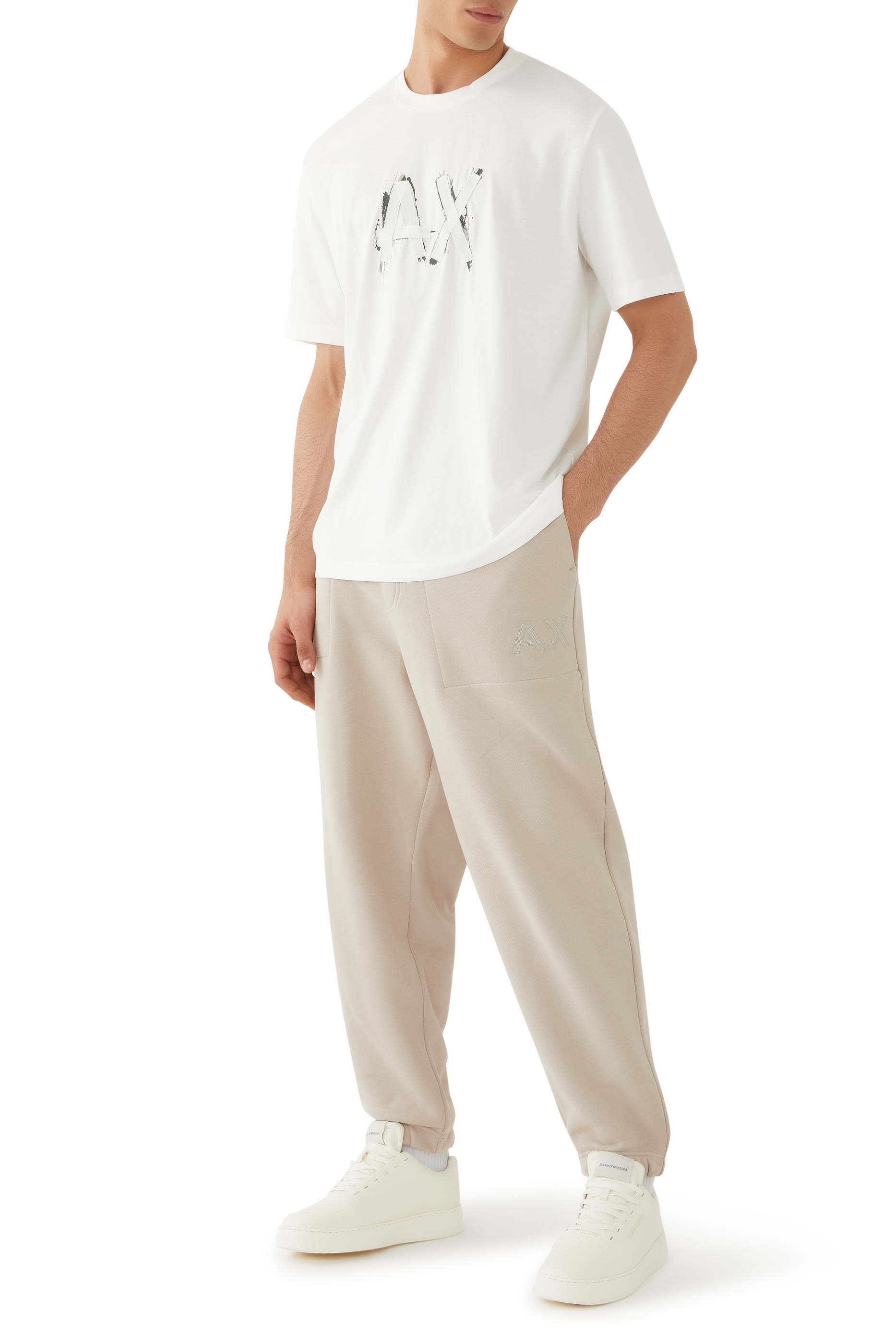 Embossed-Logo Sneakers