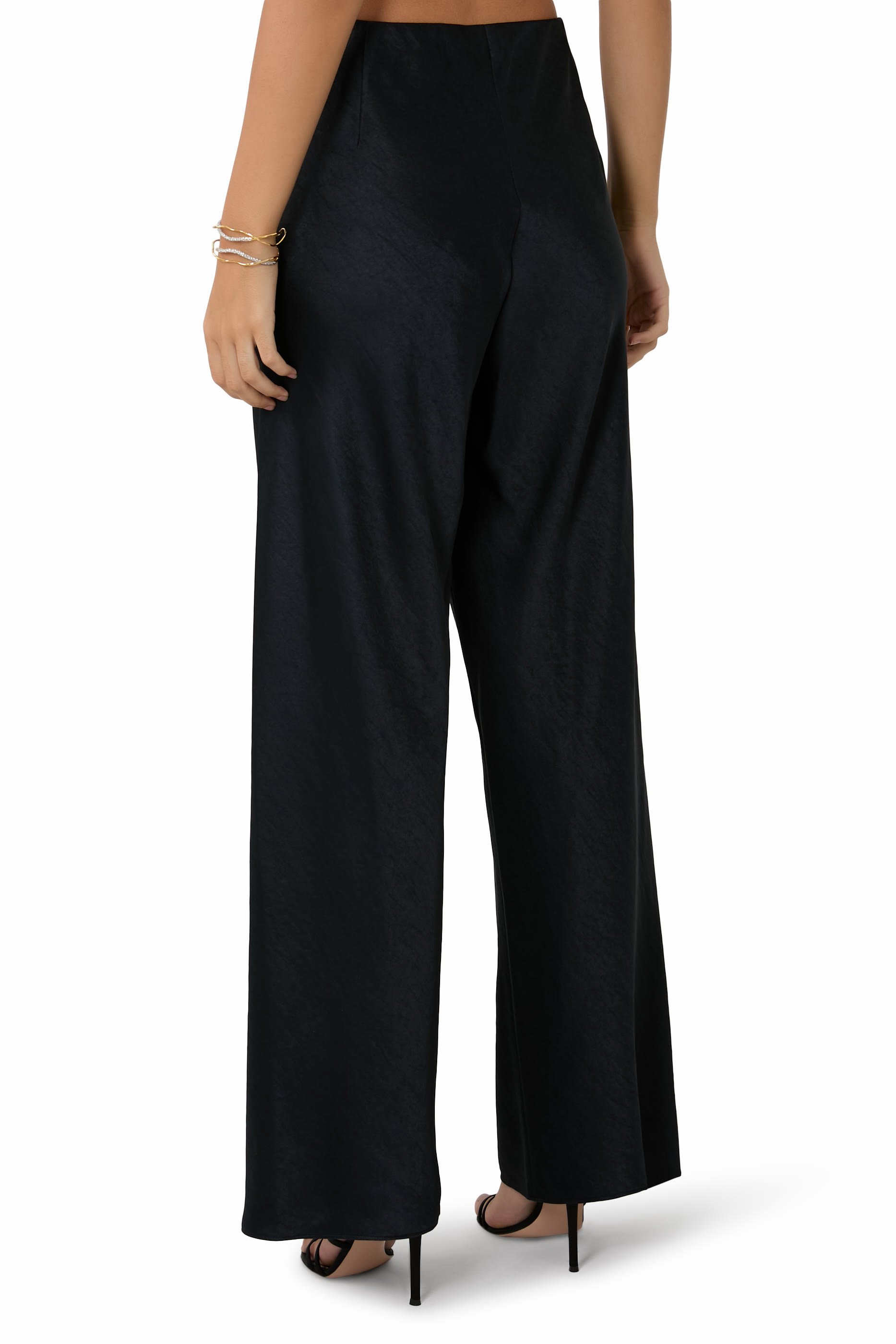 Fluid Satin Bias Pants