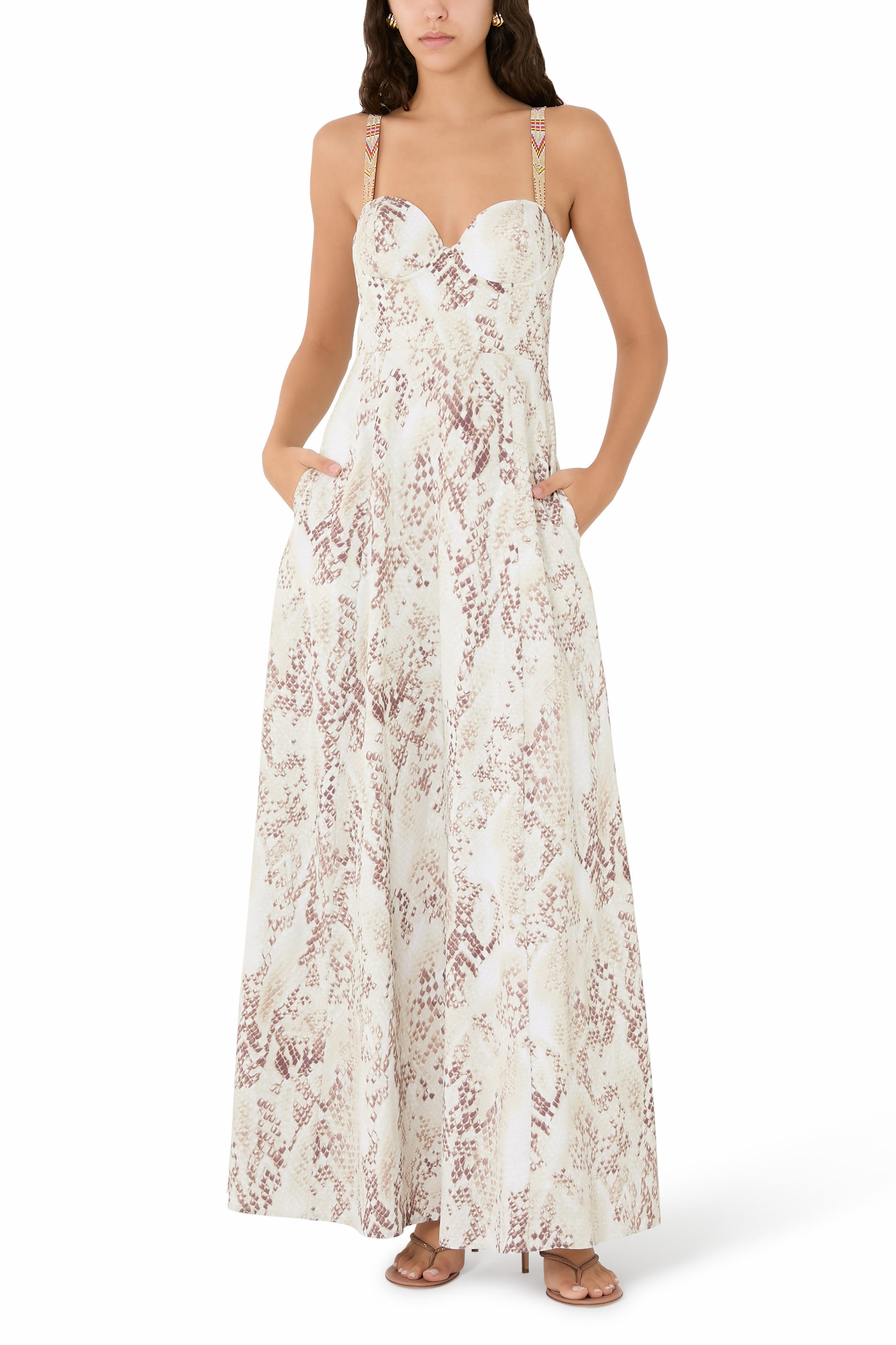 Sutton Python Print Maxi Dress