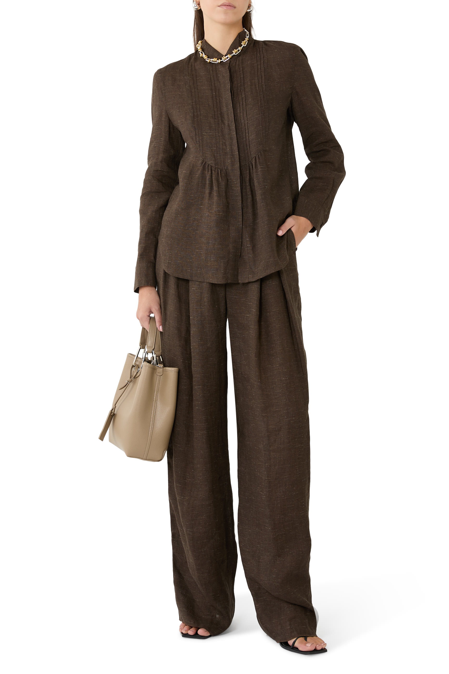 Icon Linen Chambray Trousers 