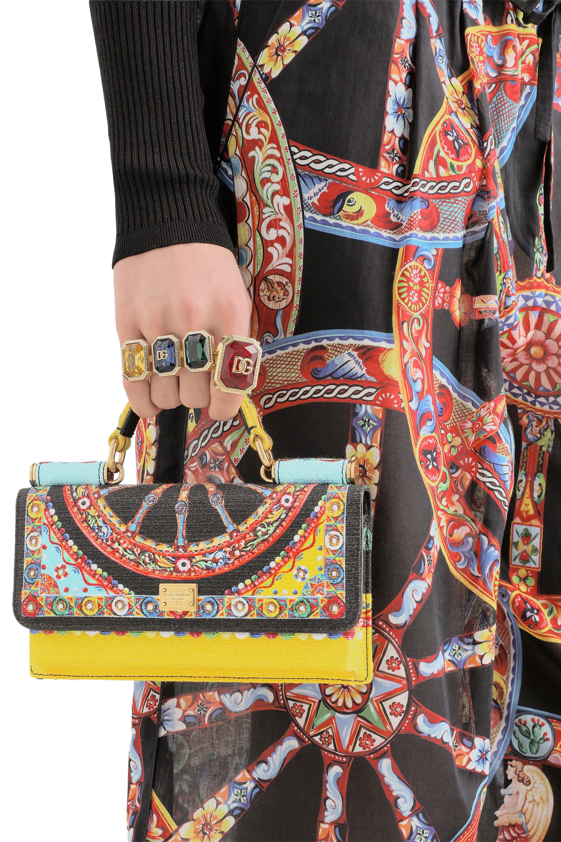 Carretto-Print Phone Bag