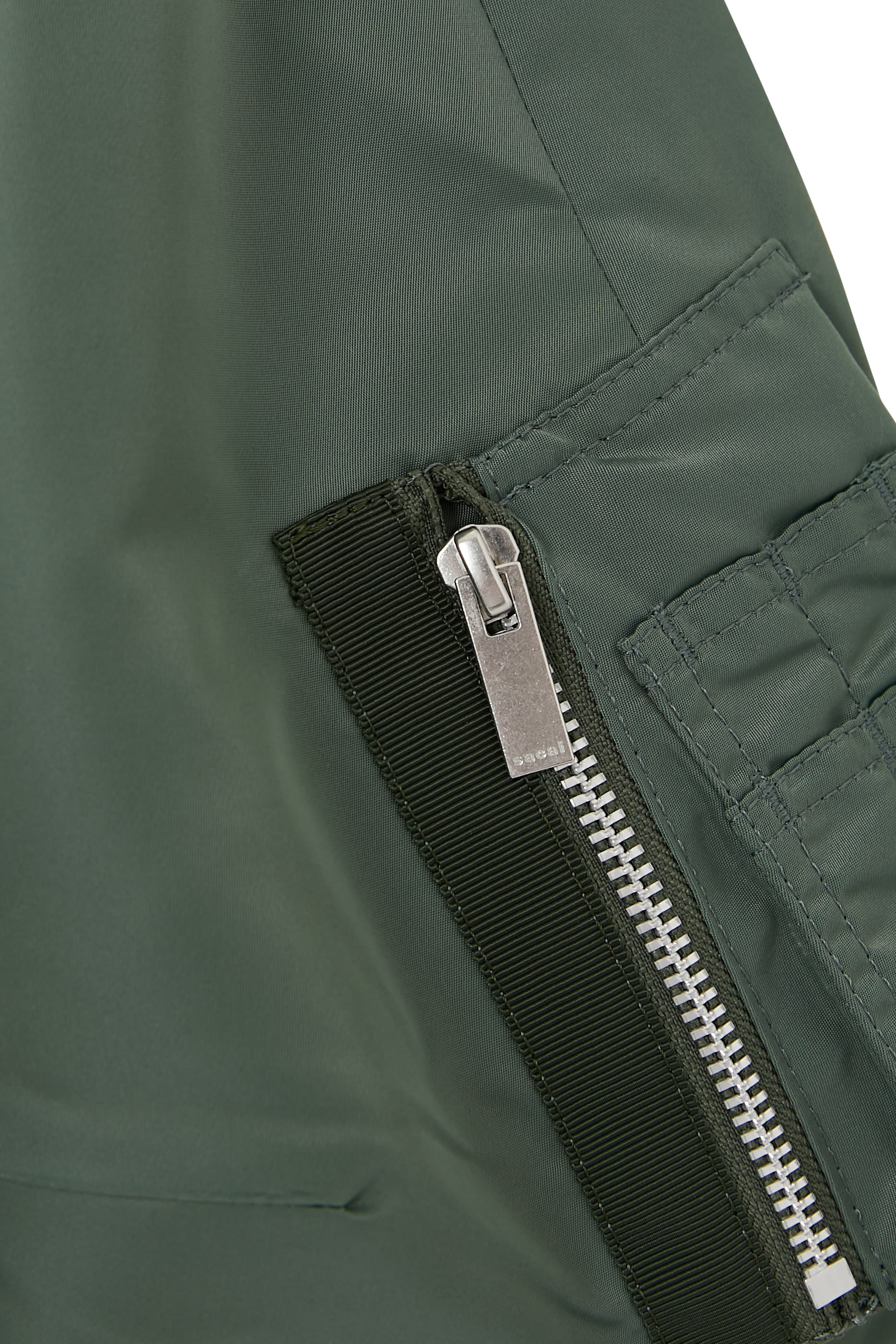 Nylon Twill X Cotton Jersey Dress