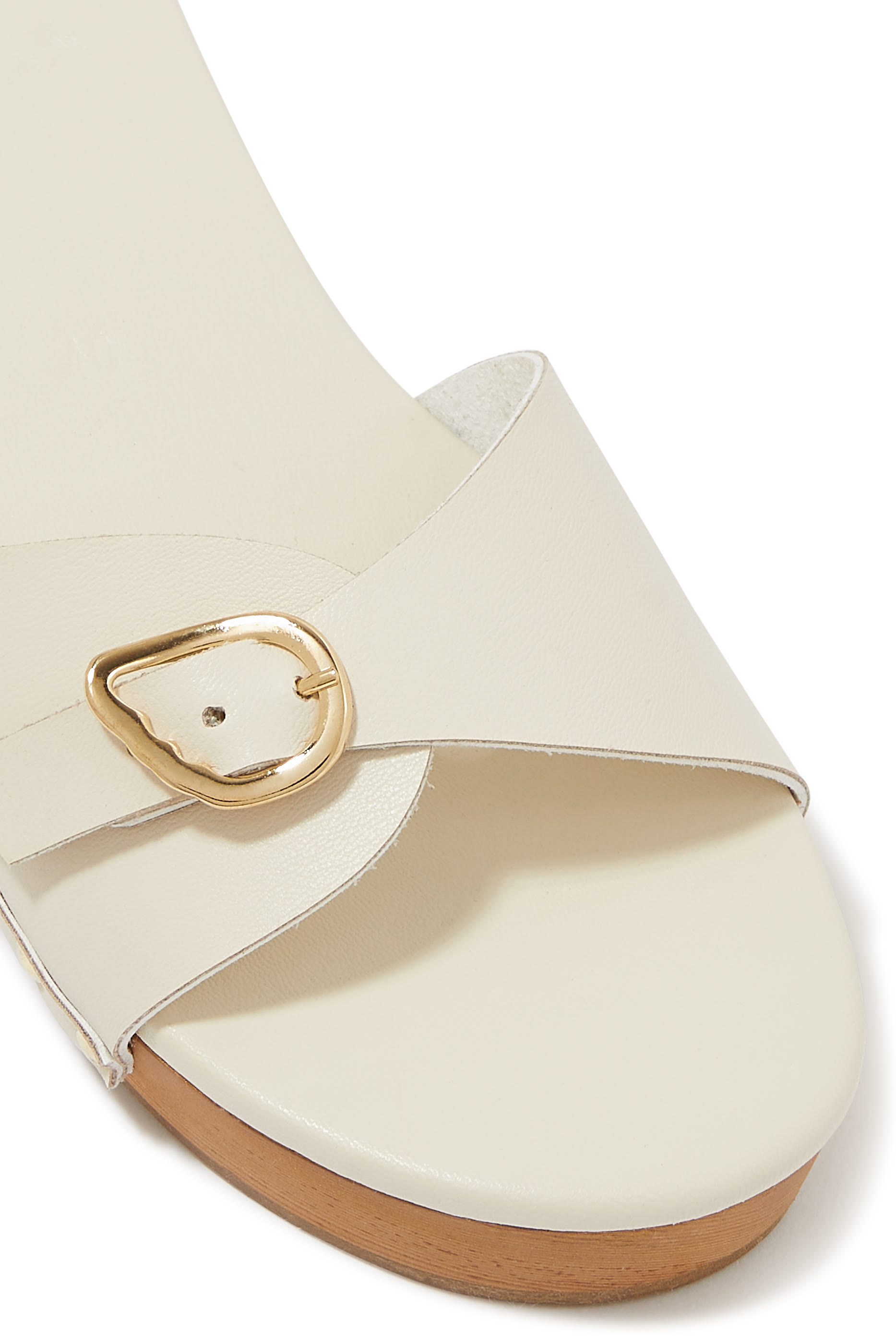 Omonia 50 Wood & Leather Clogs