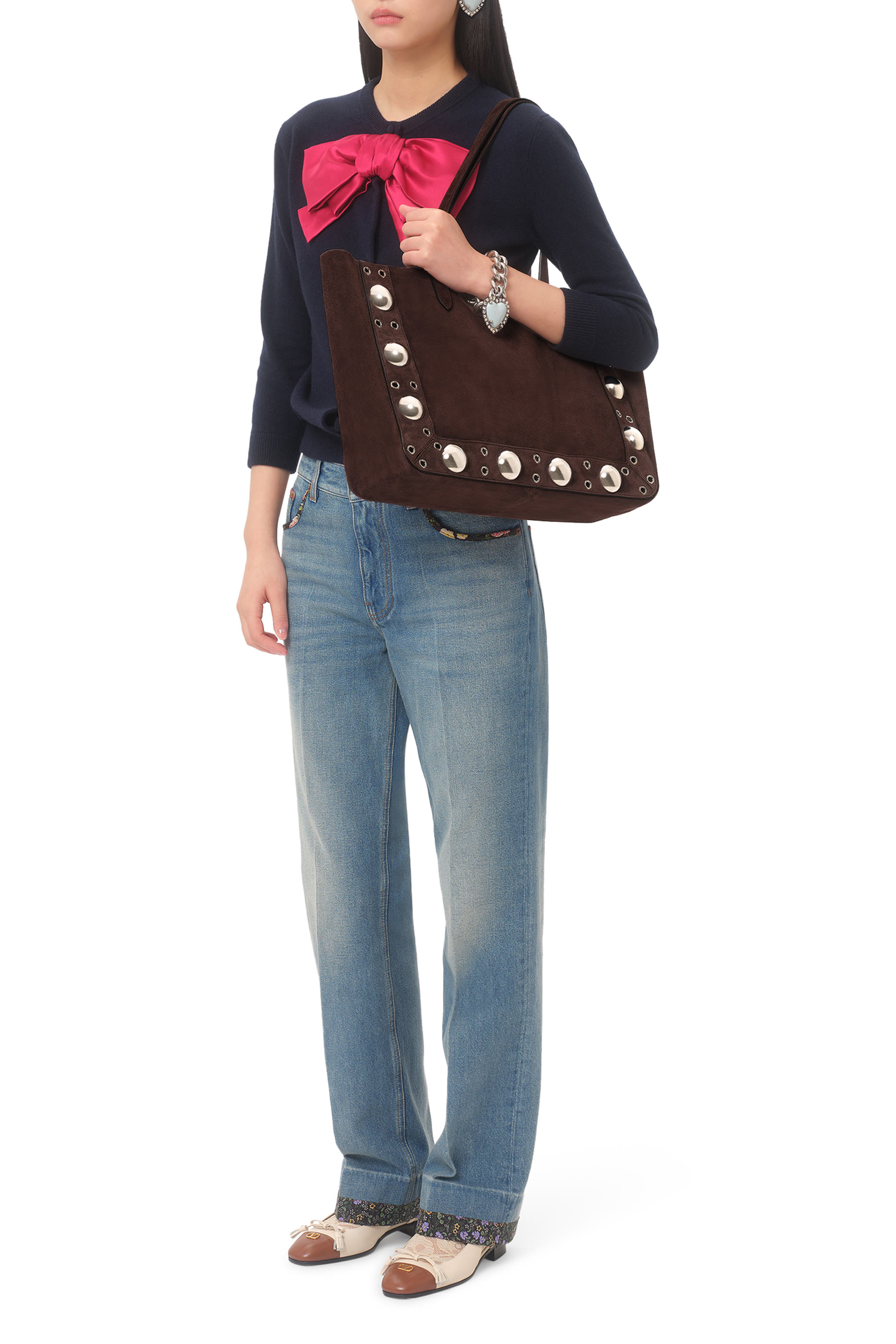 Nellcôte Suede Shopping Bag