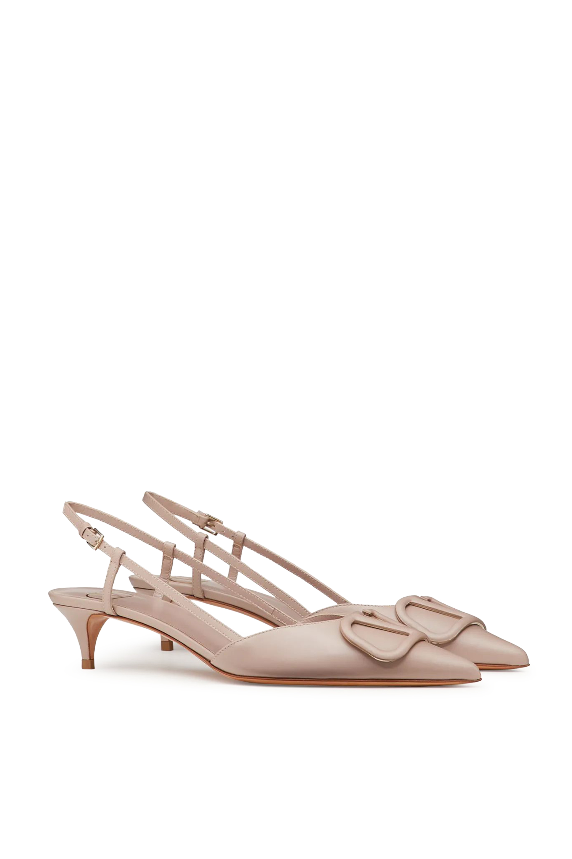 Valentino Garavani V Logo Signature Slingback Pumps