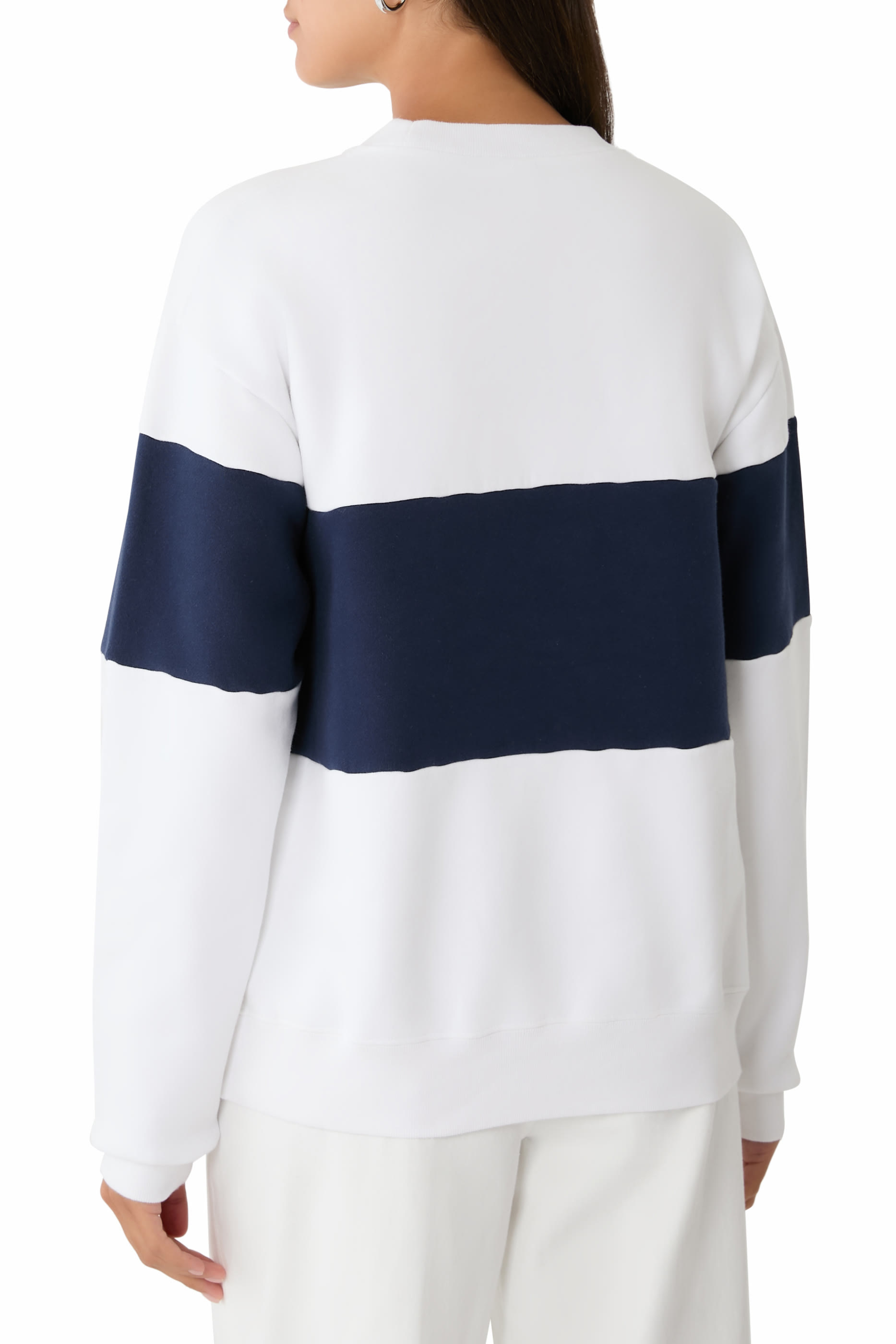 Signature Logo Block Crewneck Sweatshirt 
