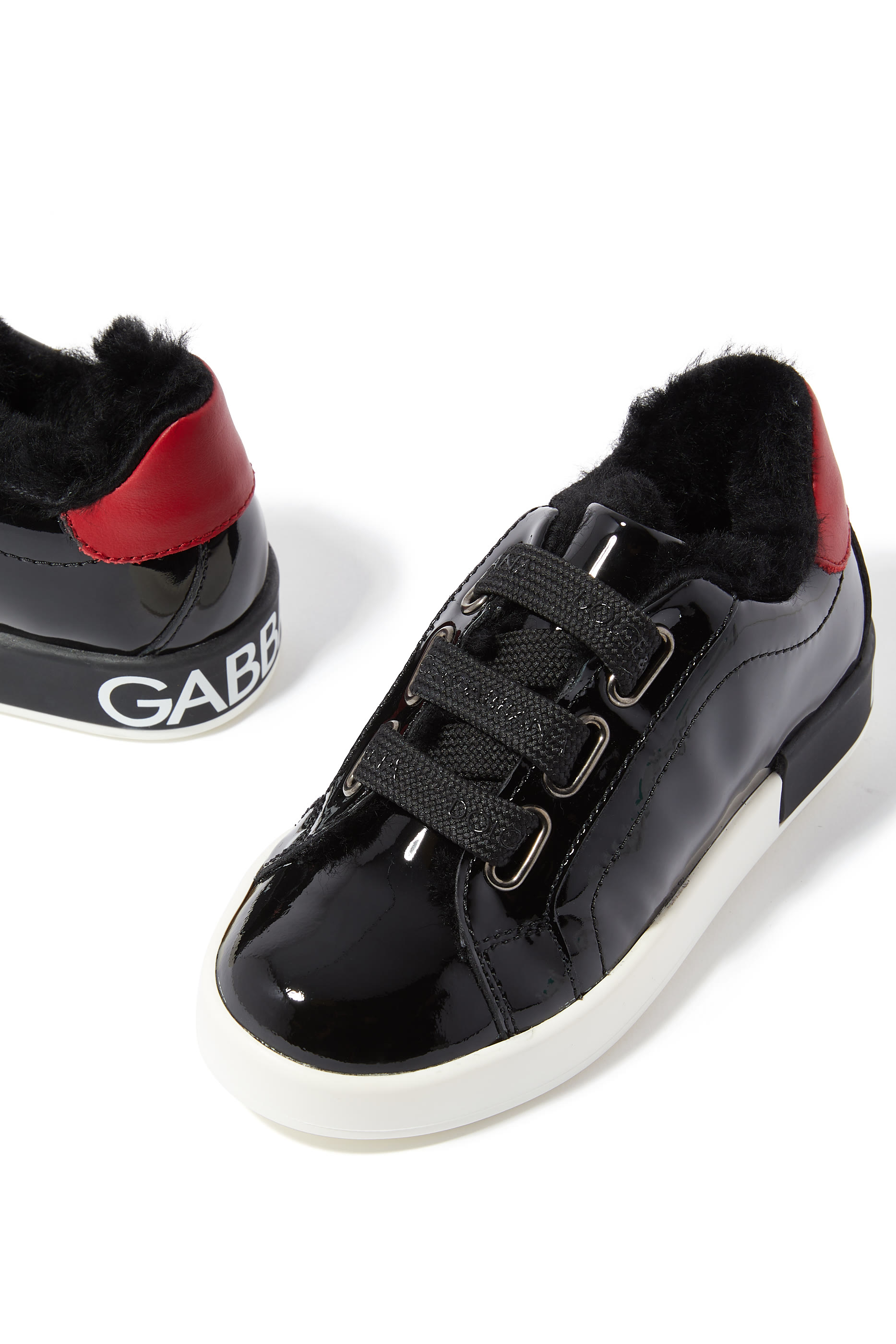 Kids Portofino Patent-Leather Sneakers