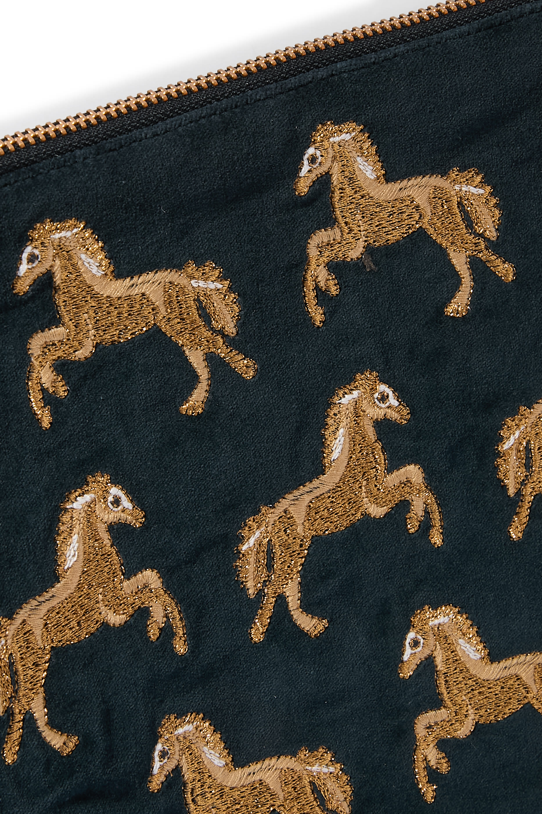 Wild Horses Velvet Everyday Pouch