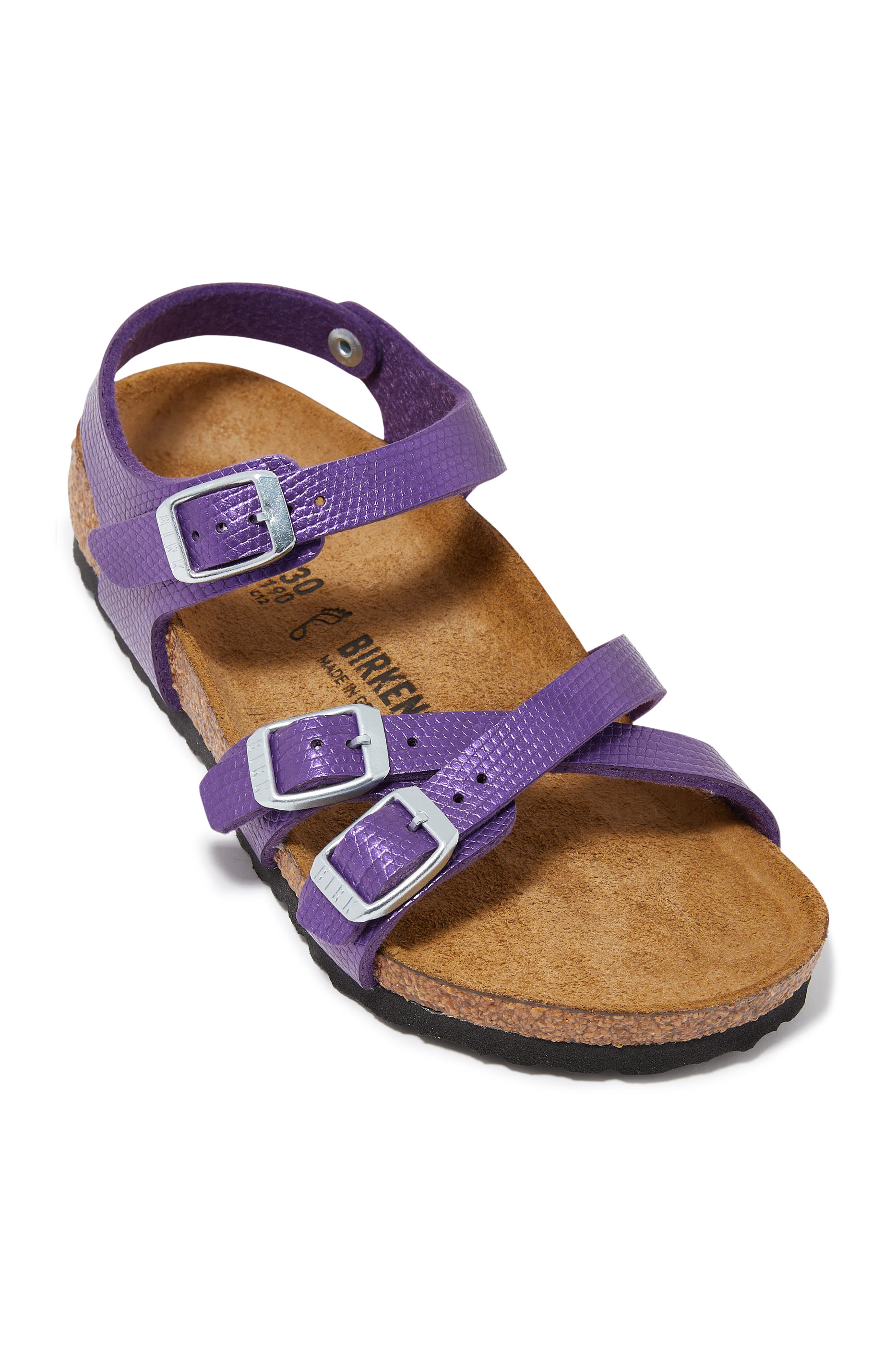 Kids Kumba Birko-Flor Embossed Sandals