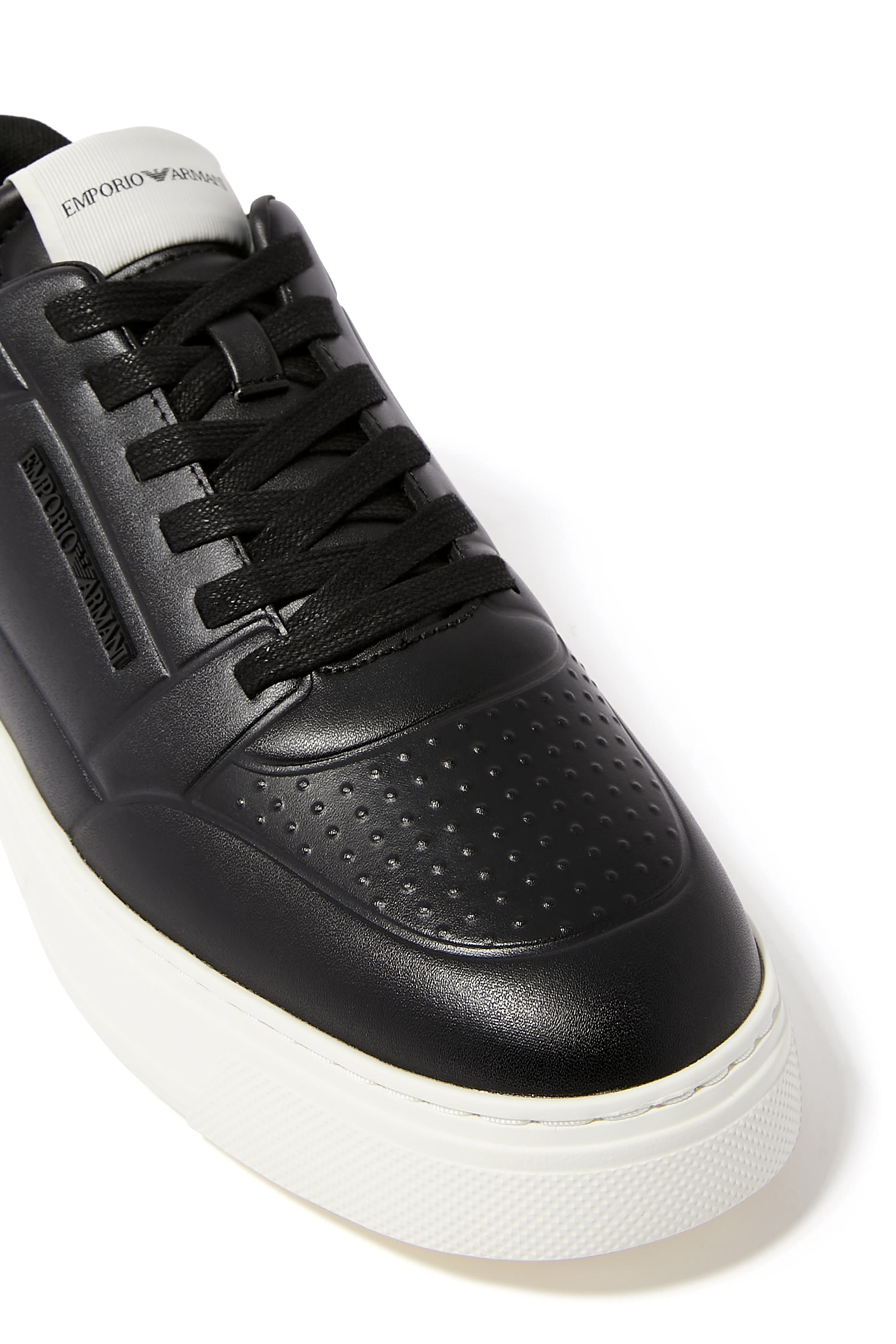 Embossed-Logo Sneakers