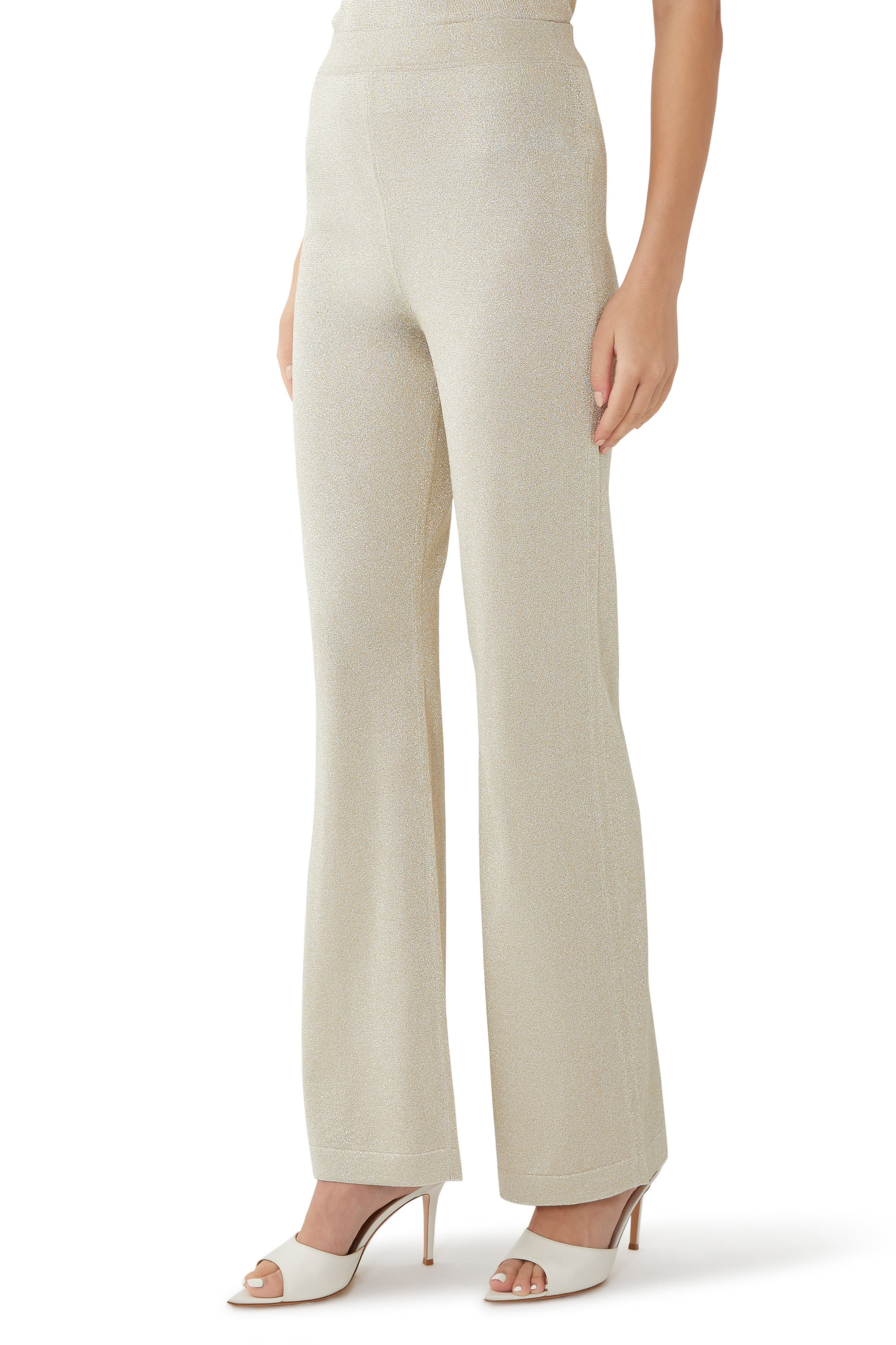 Vanise' Lurex Flare Pants