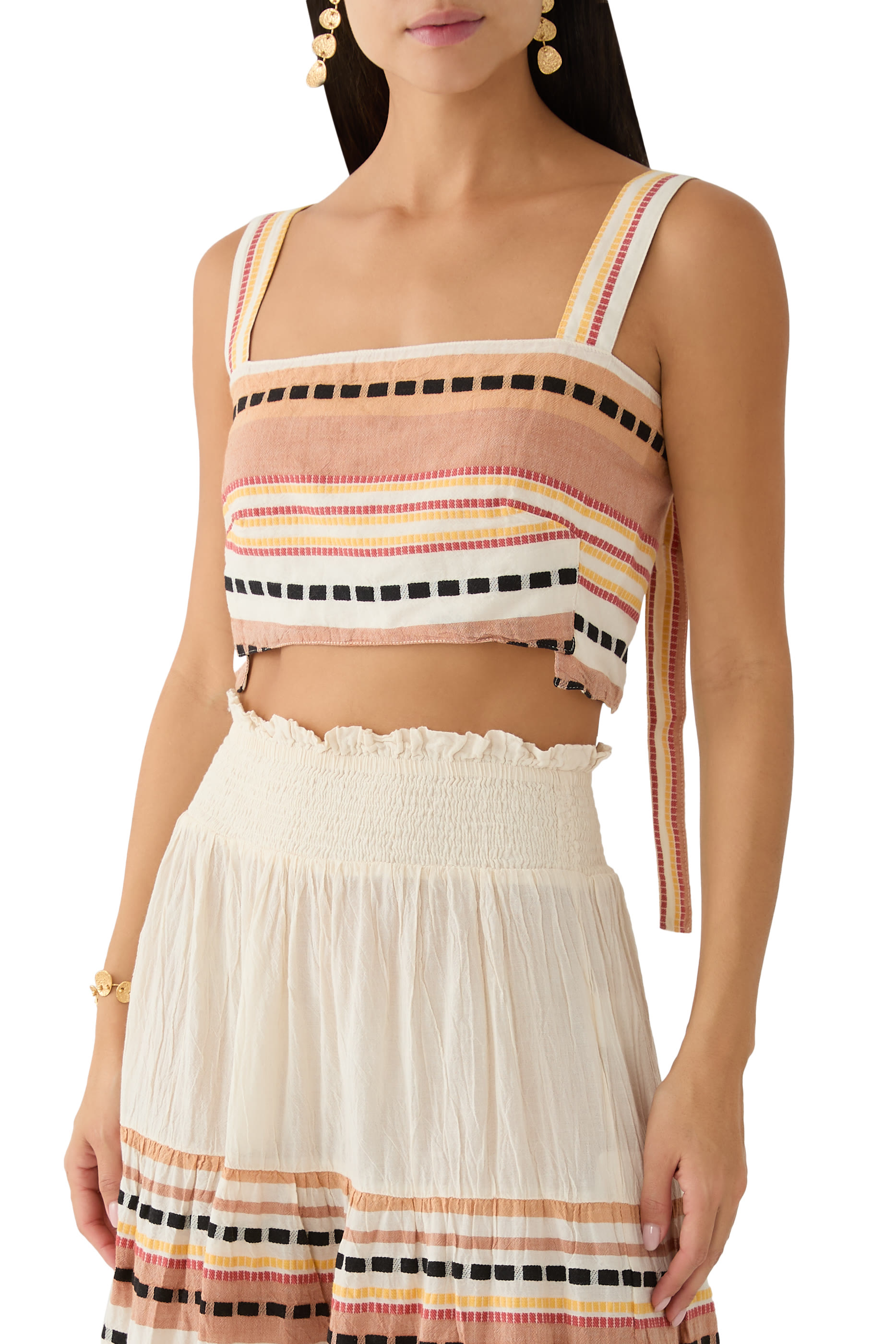 Zakar Striped Crop Top