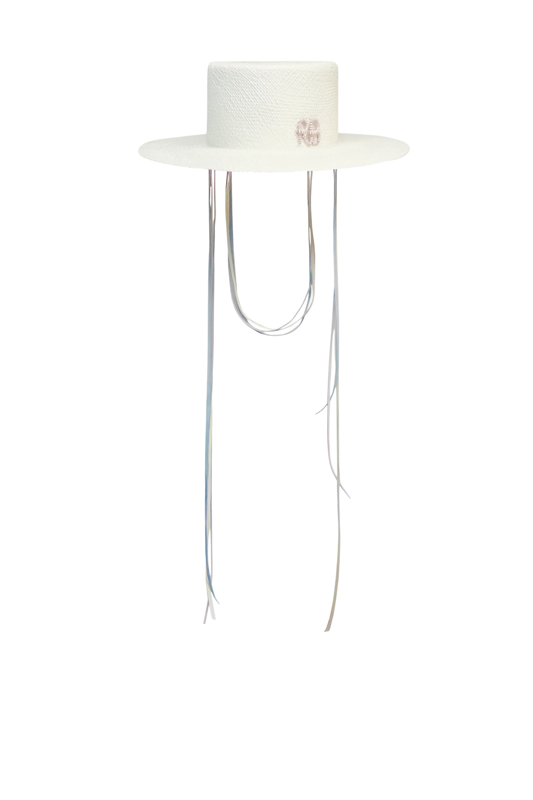 Boater Hat With Neck Tie And Chin Strap