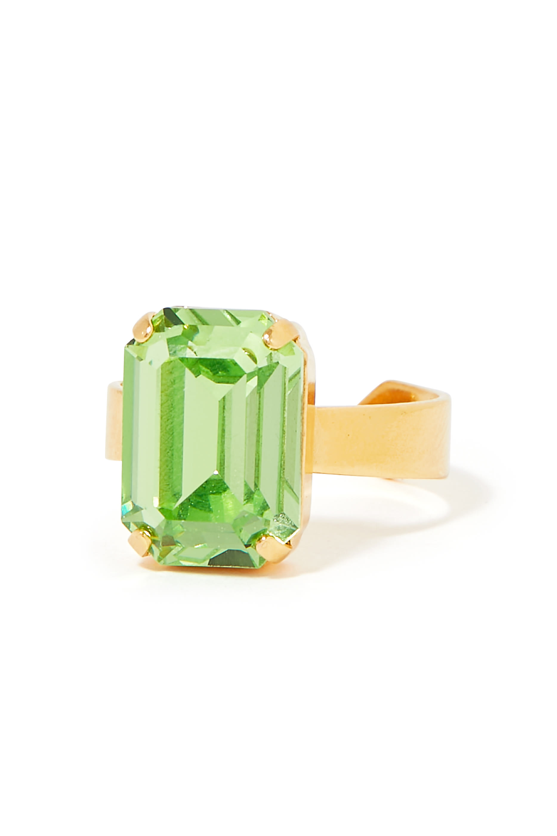 Lydia Ring, 18k Gold-Plated Metal & Swarovski Crystal