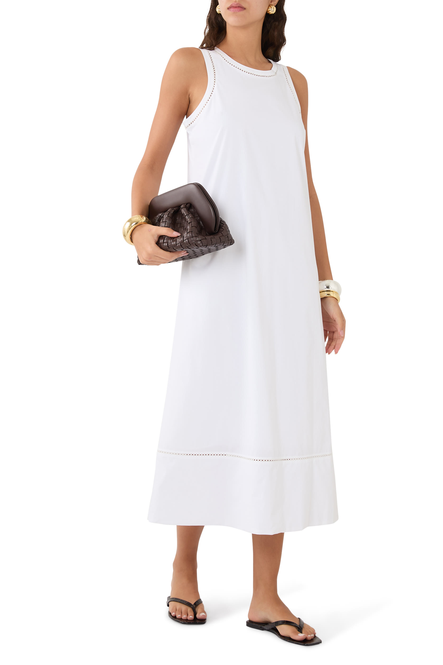 Maxi Tank Dress in City Poplin 
