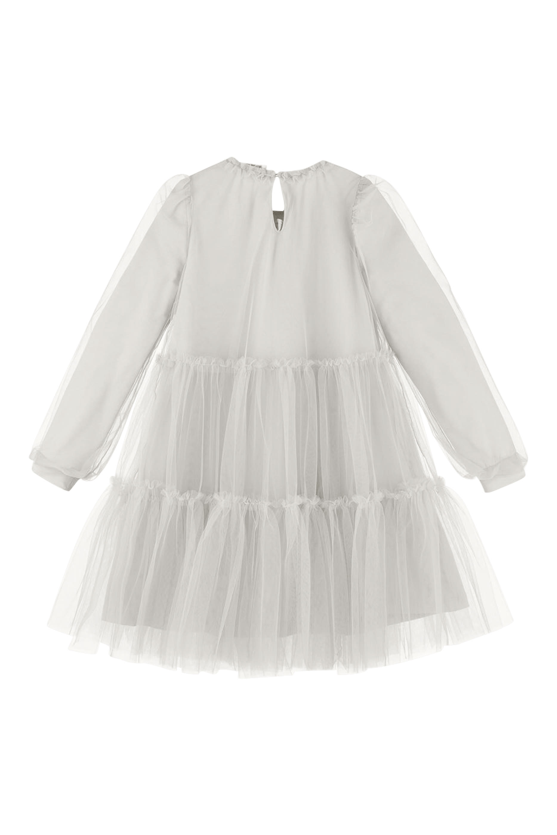 Kids Long Sleeves Tulle Dress