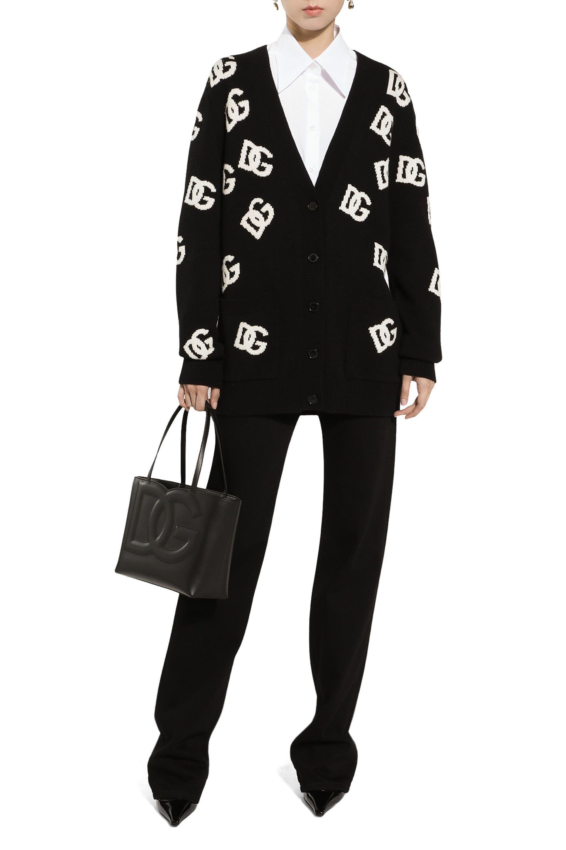 DG Logo Inlay Wool Cardigan