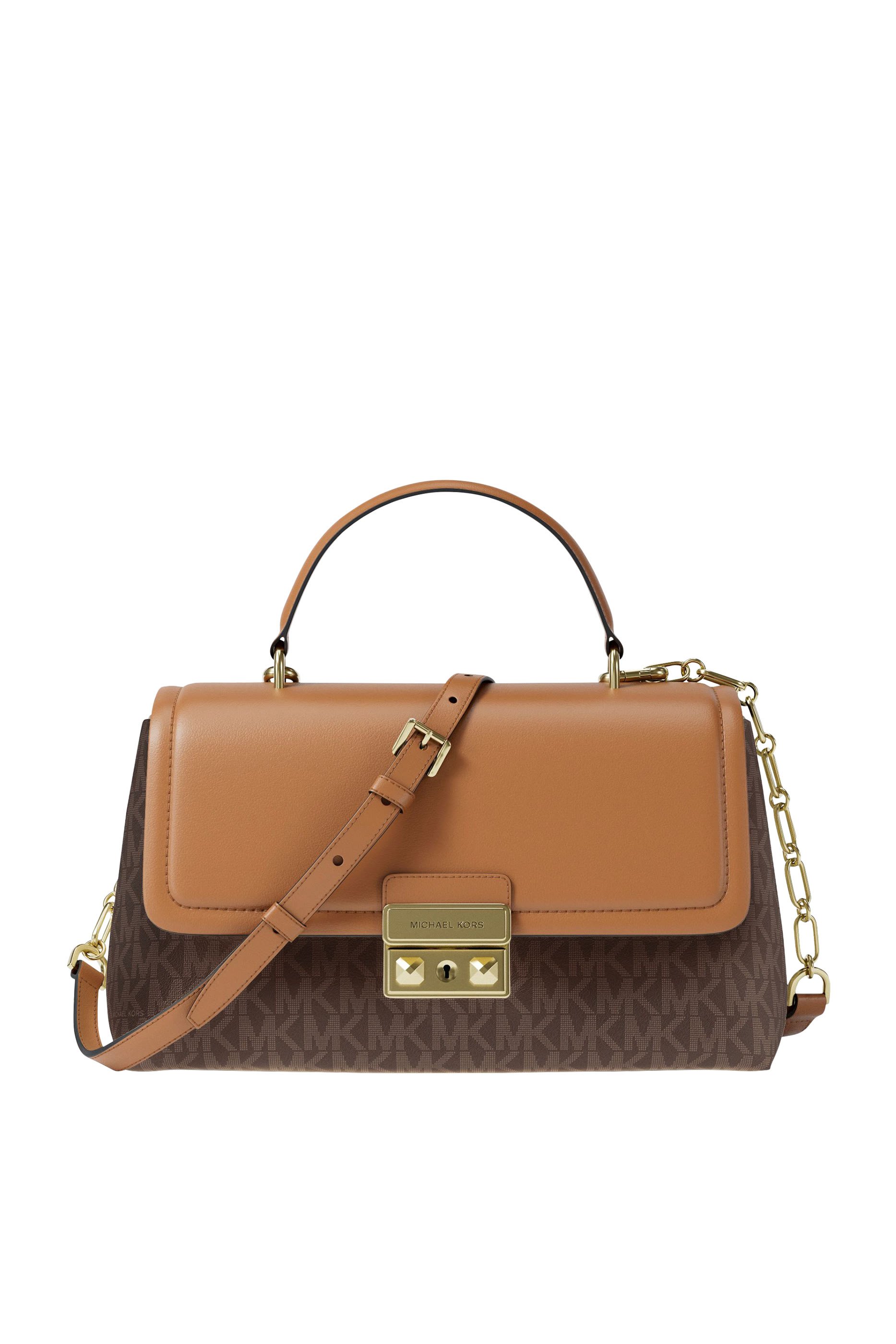 Tribeca Medium Signature Logo Satchel