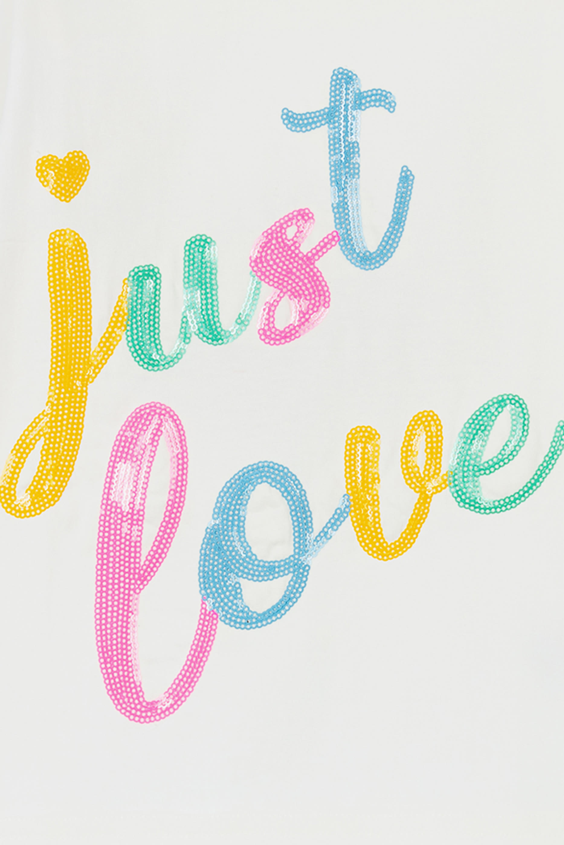 Kids Sequined Cotton T-Shirt