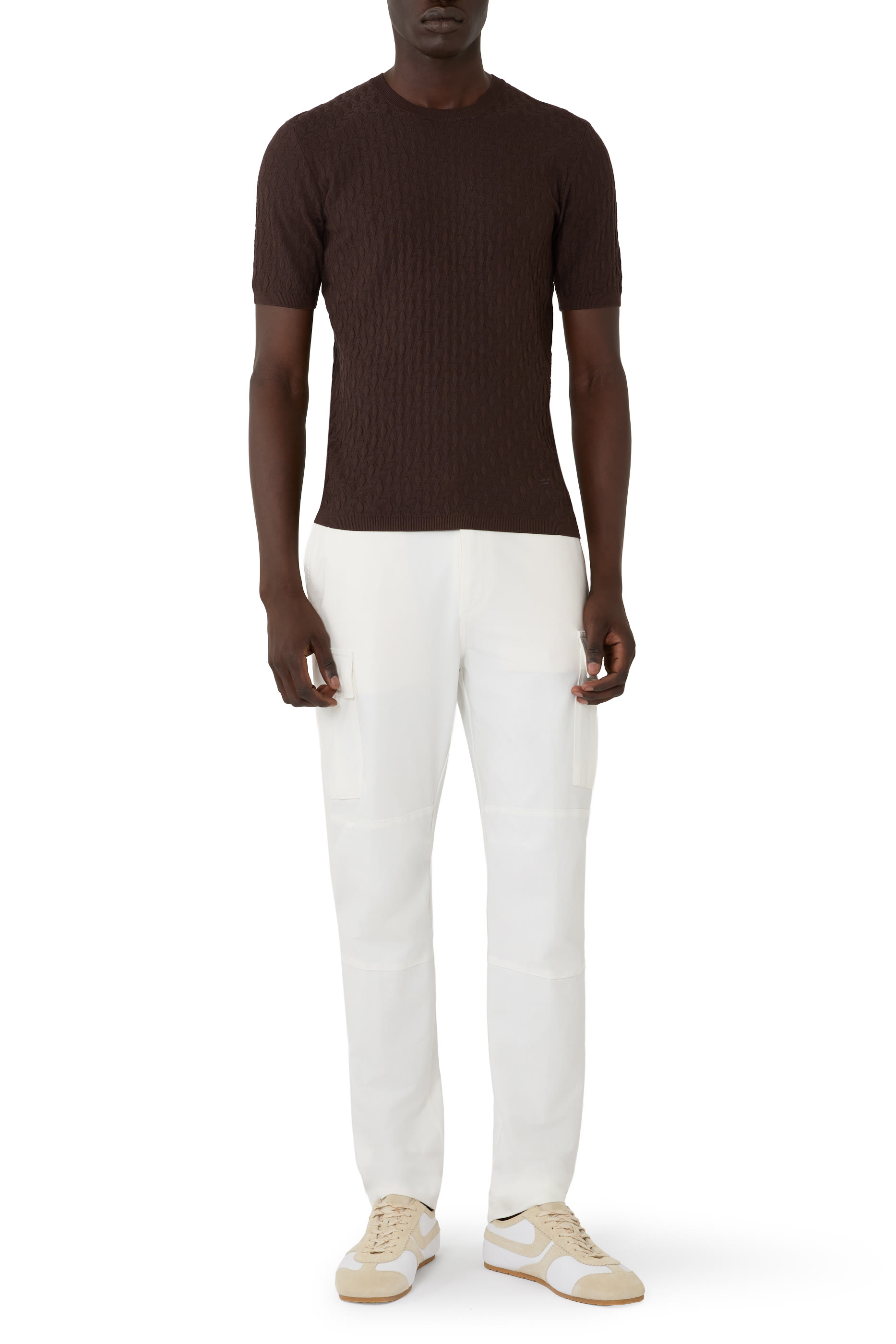 Textured Knit T-Shirt 