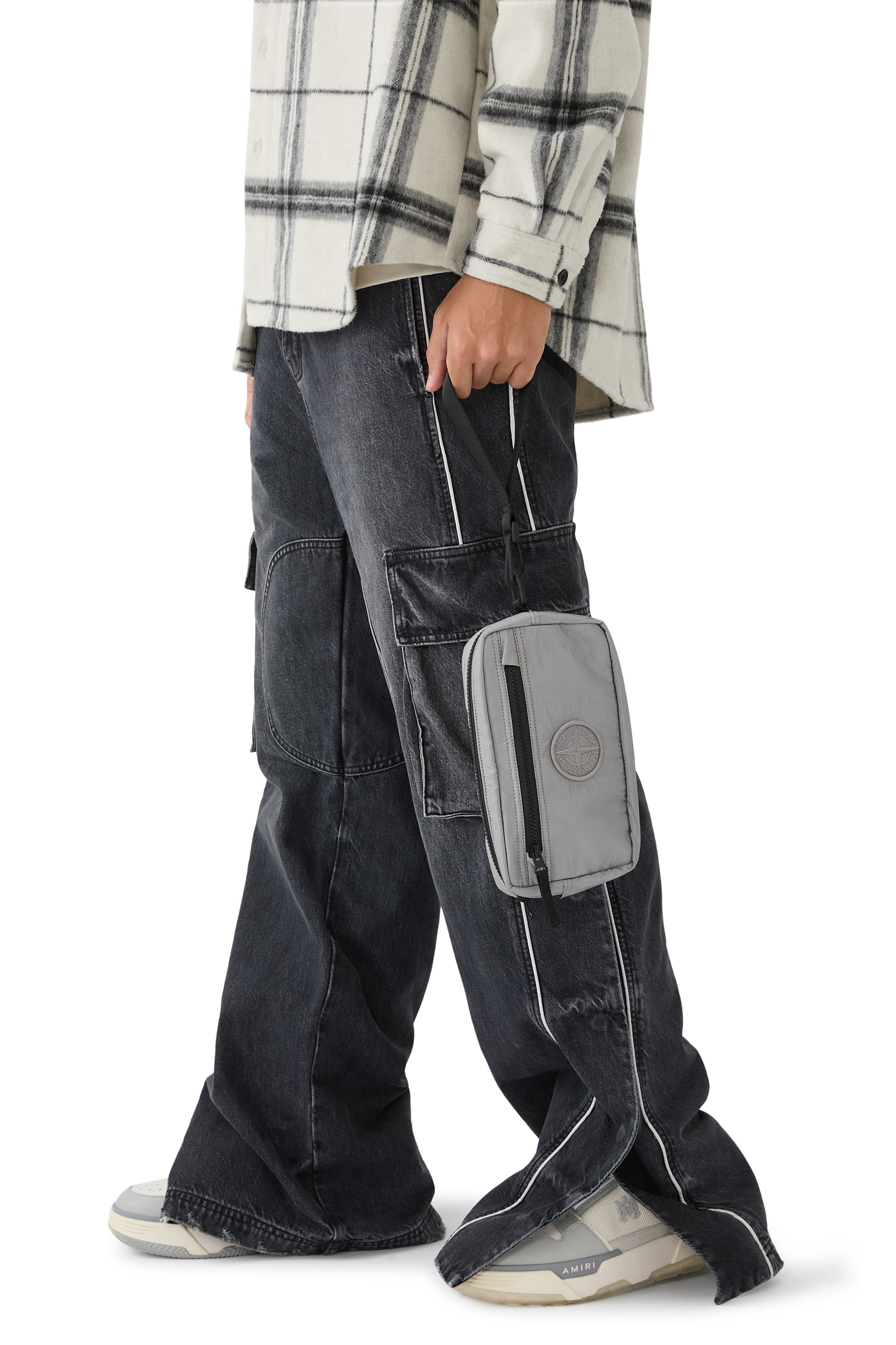 Padded Logo Zipper Pouch