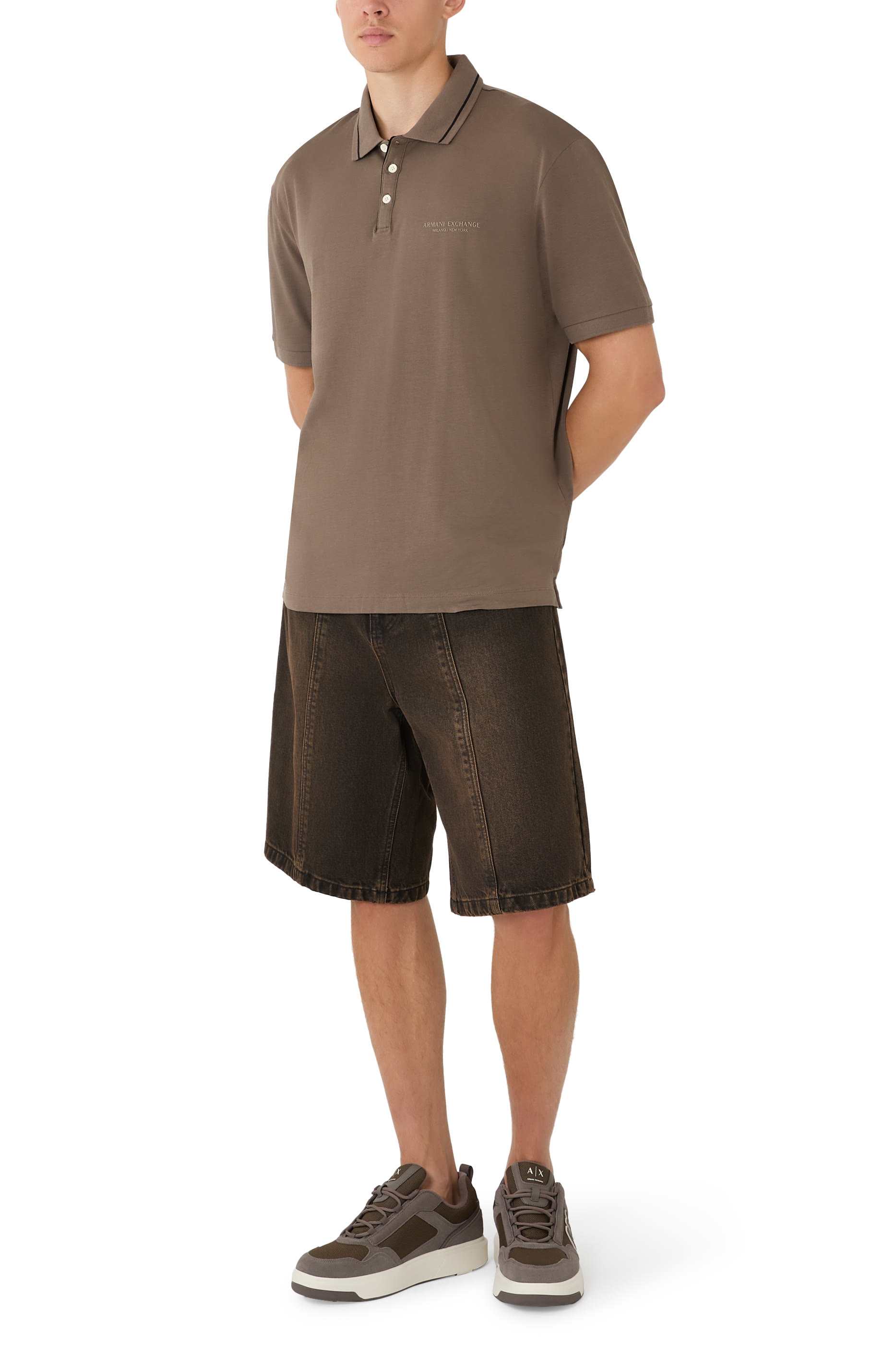  Regular Fit Polo Shirt in Stretch Jersey