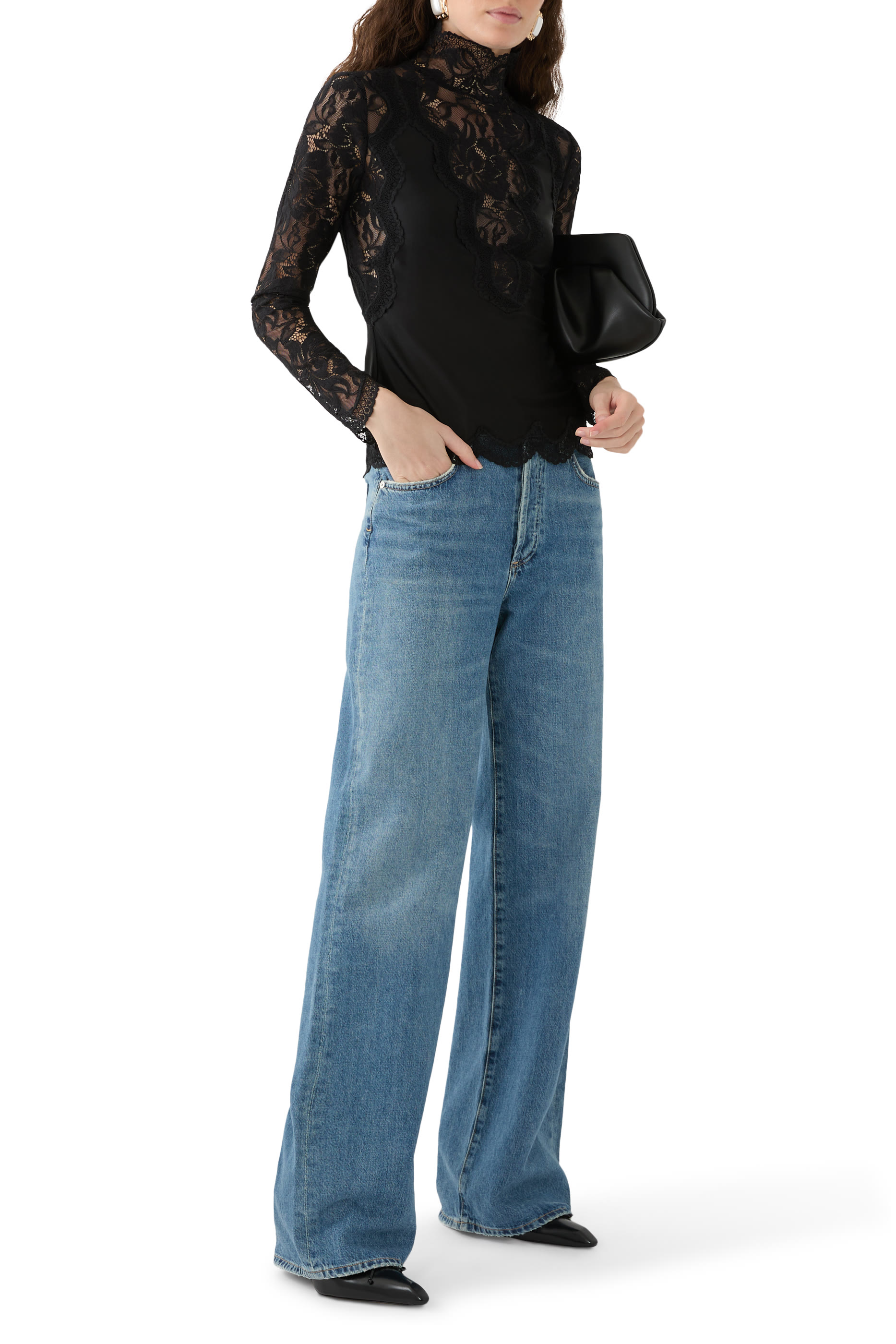 Laced Long Sleeve Top