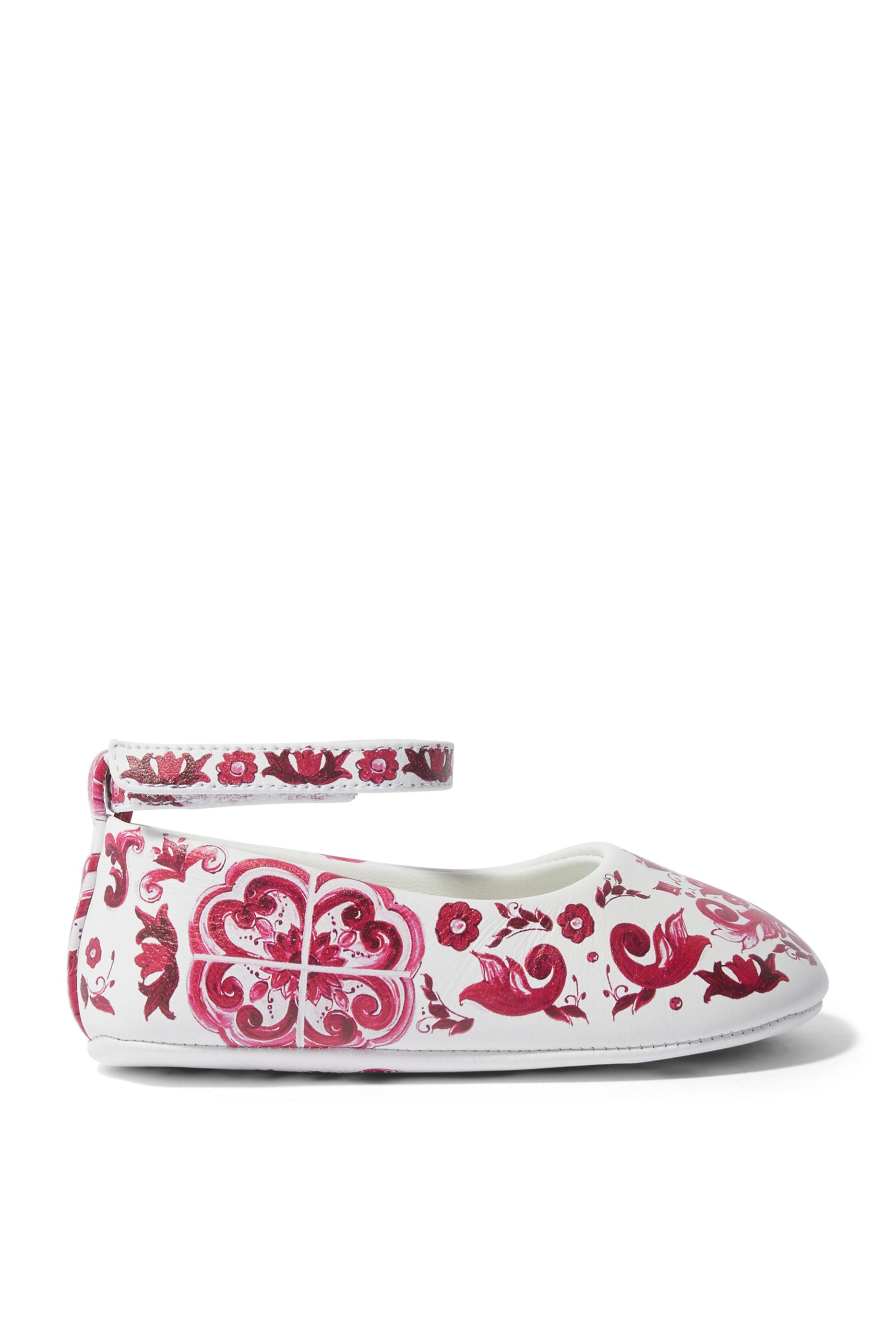 Kids Newborn Majolica-Printed Nappa Ballet Flats